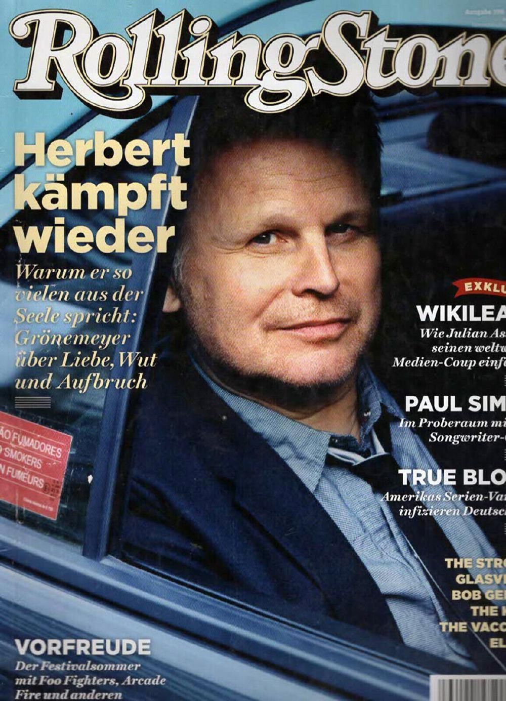 Rolling Stone Magazin Deutschland 2011 #198 Grönemeyer Paul Simon