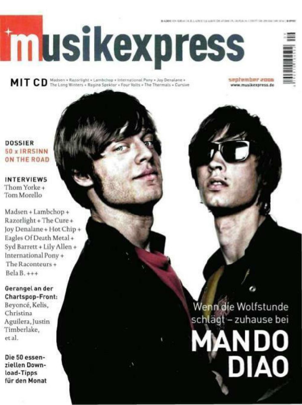 Musikexpress Magazin Deutschland 2006-09 Mando Diao Thom Yorke Tom Morello