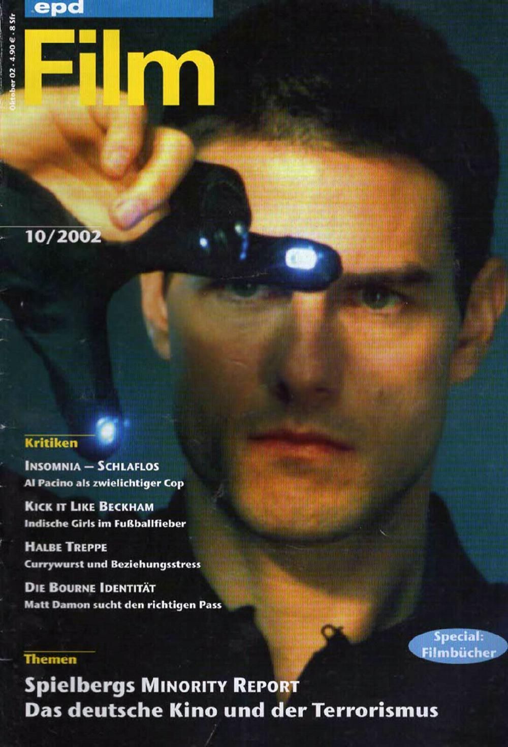 EPD Film Magazin Deutschland 2002-10 Tom Cruise Al Pacino Matt Damon Spielberg