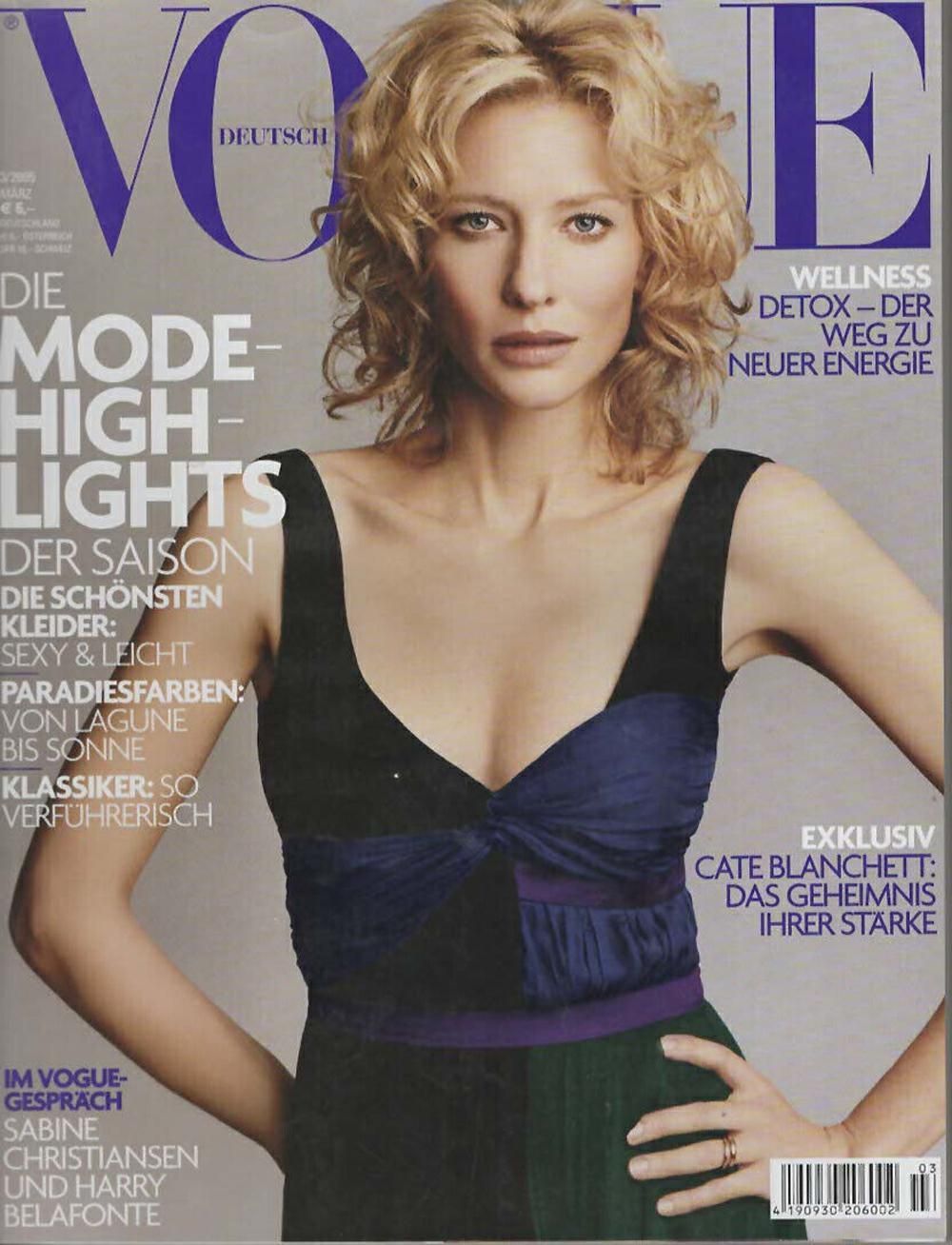 Vogue Magasin Tyskland 2005-03 Cate Blanchett Originaludgave