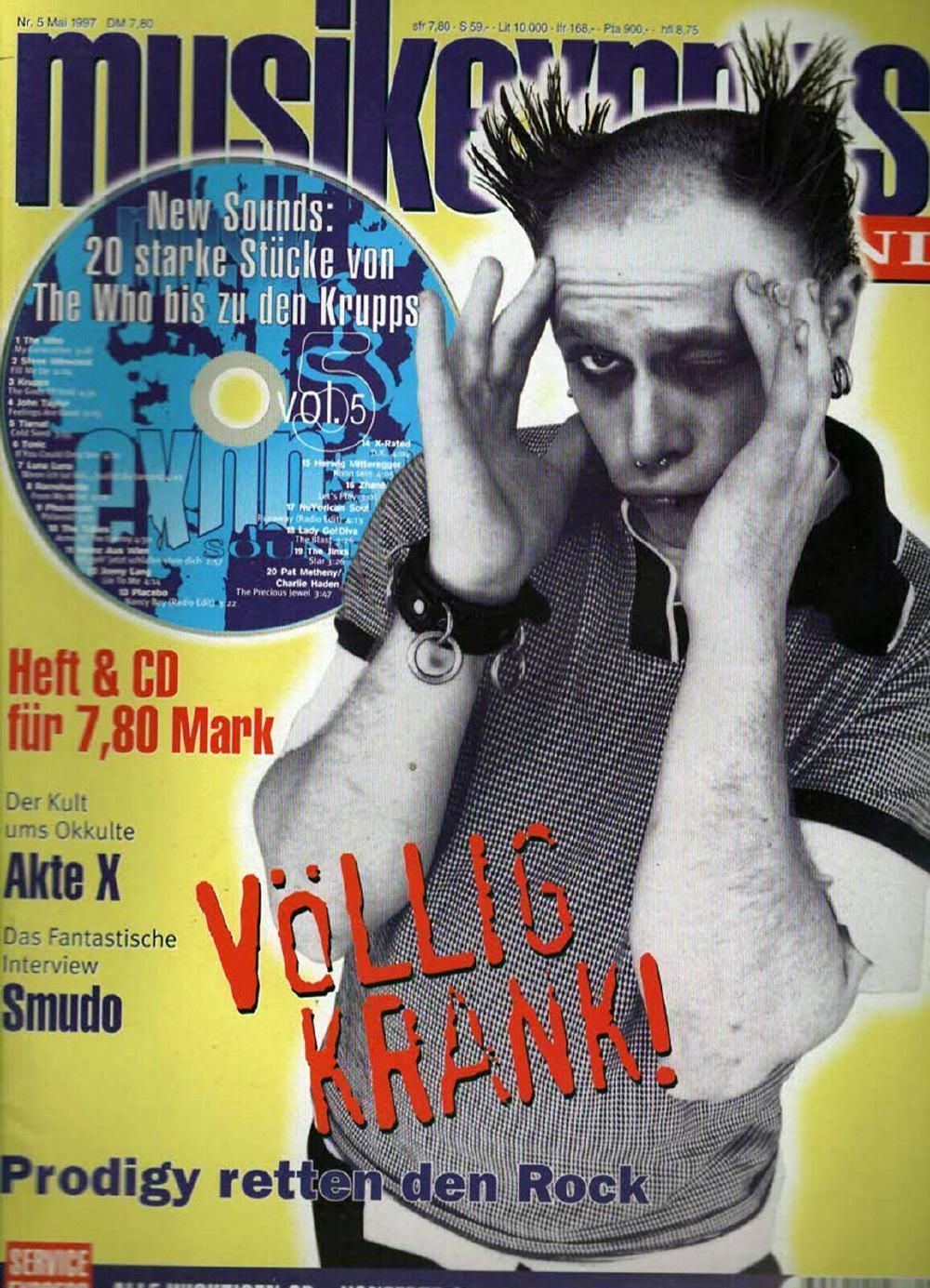Musikexpress Magazin Deutschland 1997-05 Prodigy