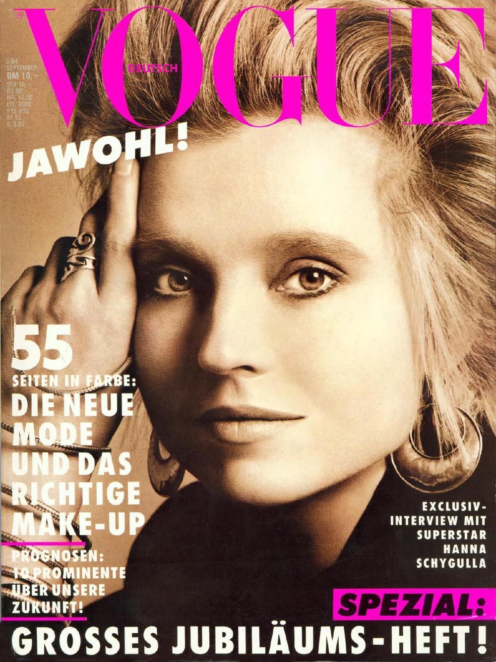 Vogue Magazin Deutschland 1984-09 Hanna Schygulla