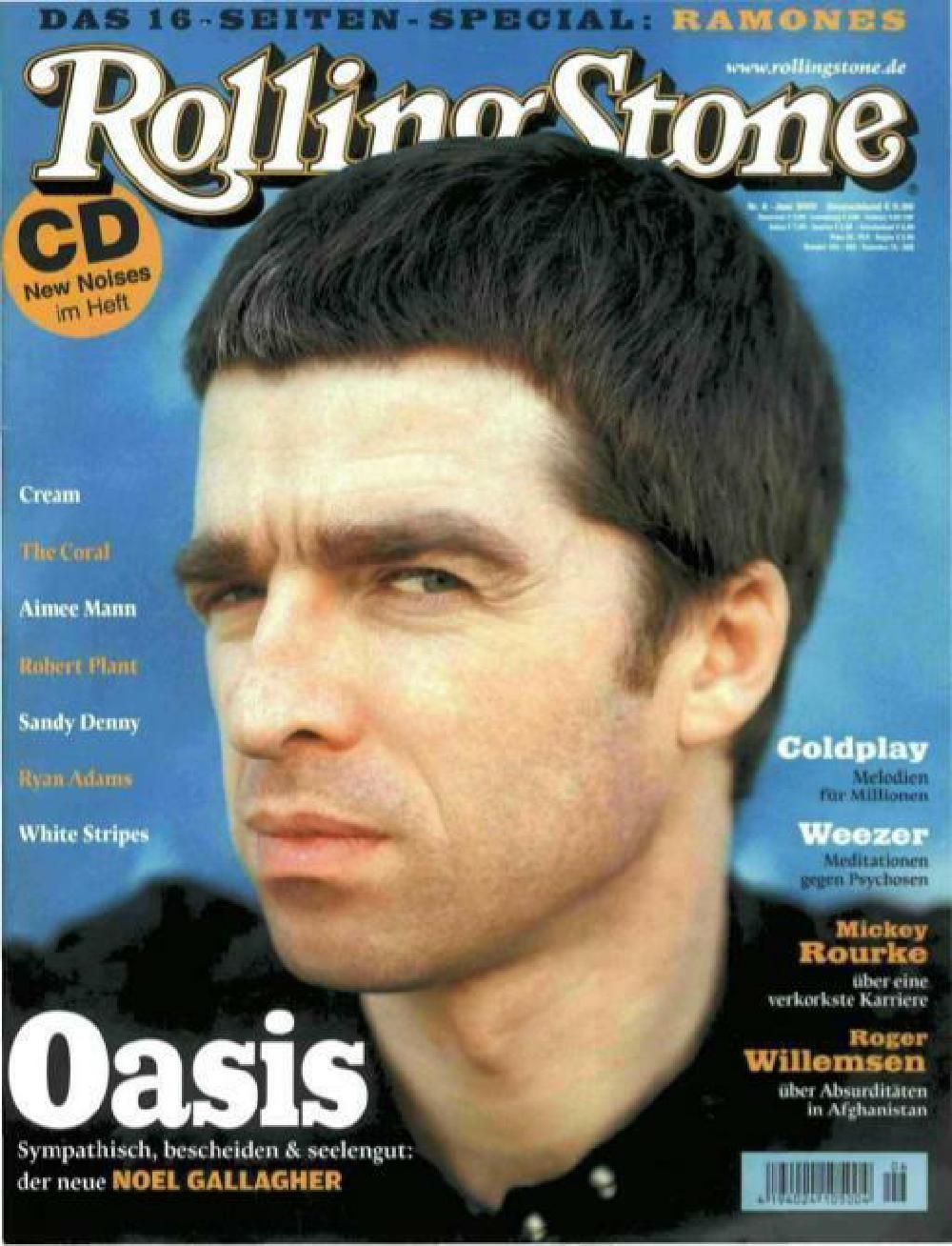 Rolling Stone Magazin Deutschland 2005-06 Oasis Coldplay Weezer White Stripes