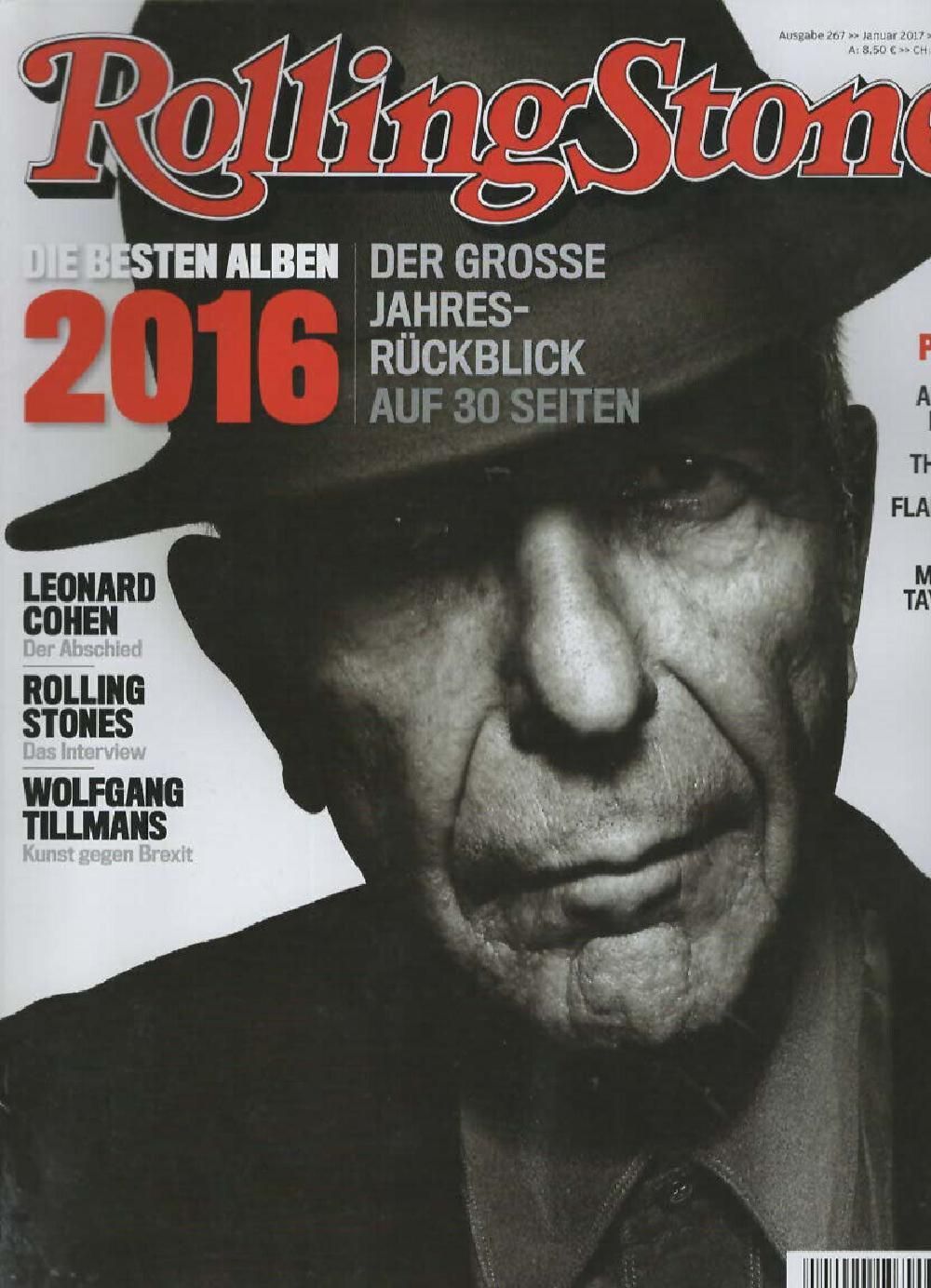 Rolling Stone Magazin Deutschland 2017-01 Leonard Cohen Alicia Keys The XX