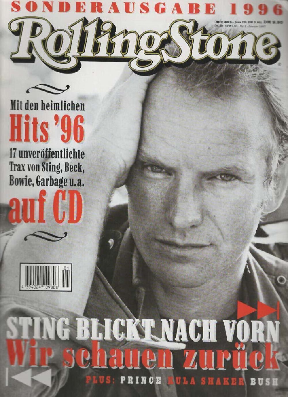 Rolling Stone Magazin Deutschland 1997-01 Sting Police Prince