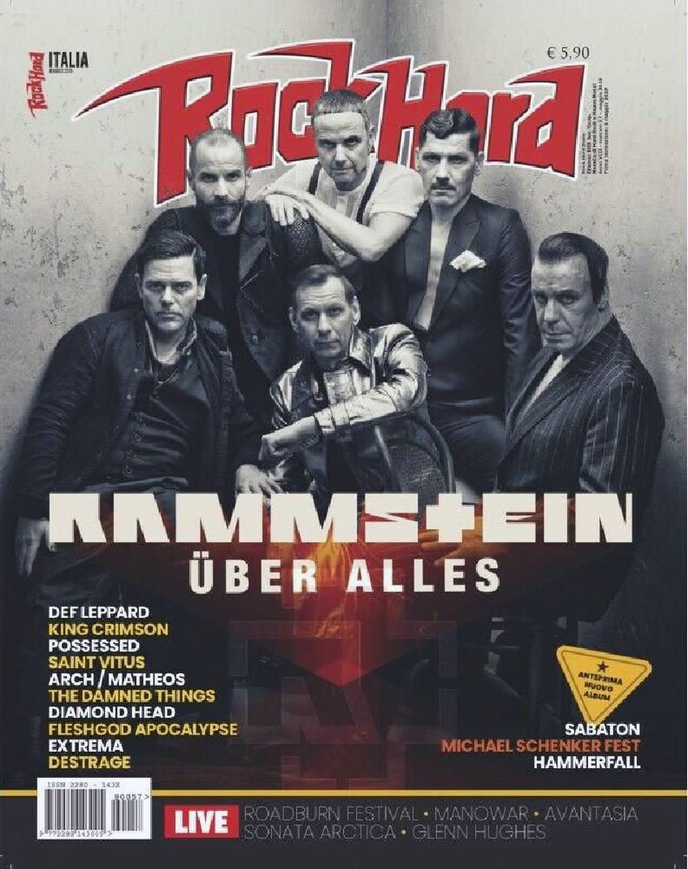 Rock Hard Lehti Italia 2019-05 Rammstein Alkuperäinen painos