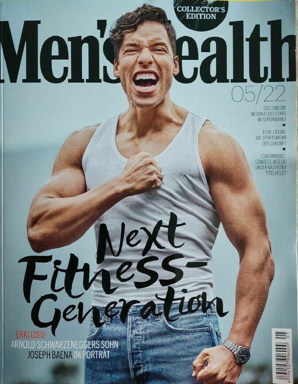 Mens Health Magasin Tyskland 2022-05 – Joseph Baena Arnold Schwarzenegger – Originaludgave