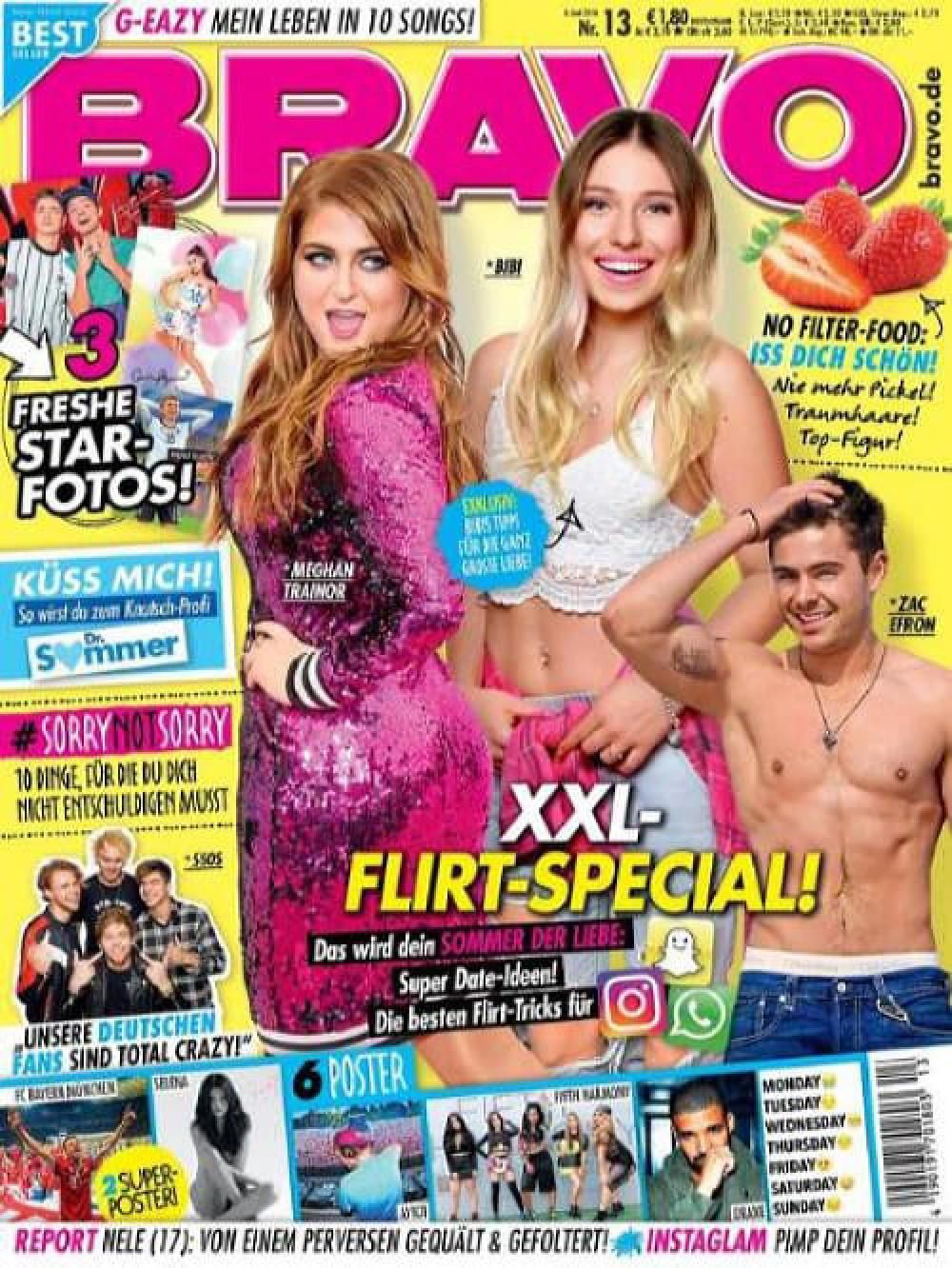 Bravo Magazin Deutschland 2016-13 Meghan Trainor Zac Efron 5SOS Selena Gomez