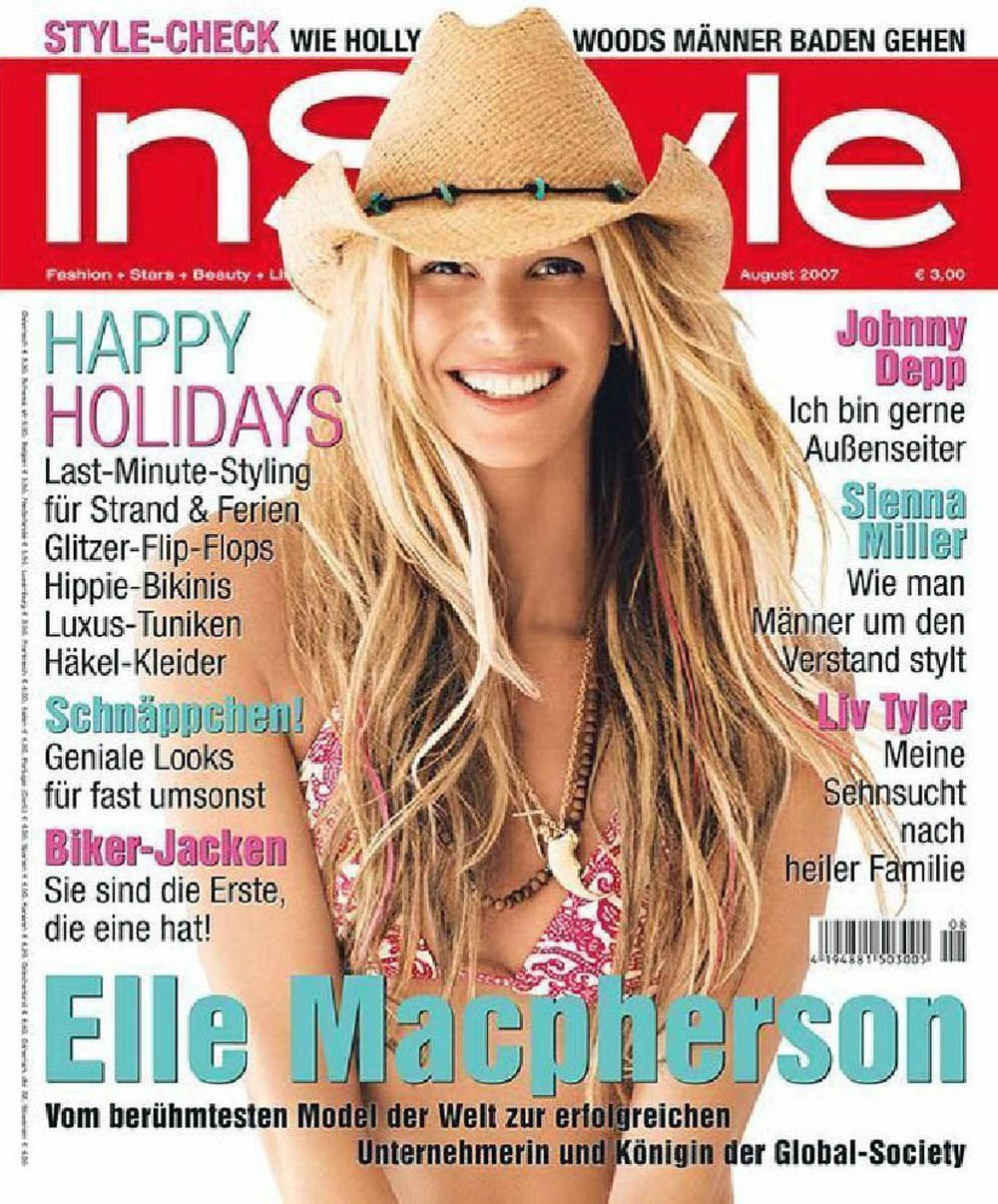 InStyle Magazine Germany 2007-08 Elle Macpherson Original Print Issue