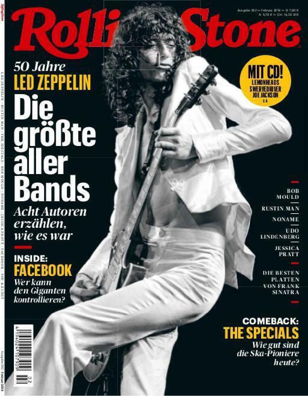 Rolling Stone Magazin Deutschland 2019-02 Led Zeppelin Jimmy Page Bob Mould Robert Plant #292