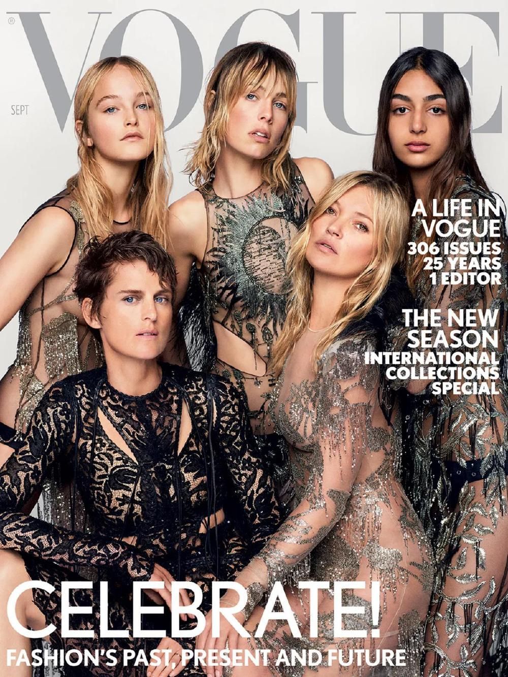Vogue Magazine UK 2017-09 Jean Campbell Kate Moss Stella Tennant Original Print Issue
