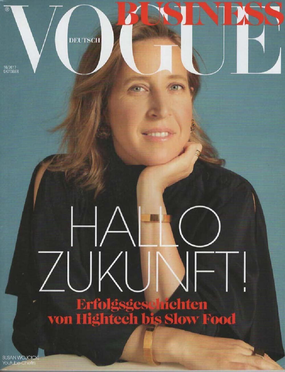 Vogue Business Magazin Deutschland 2017 Susan Wojcicki