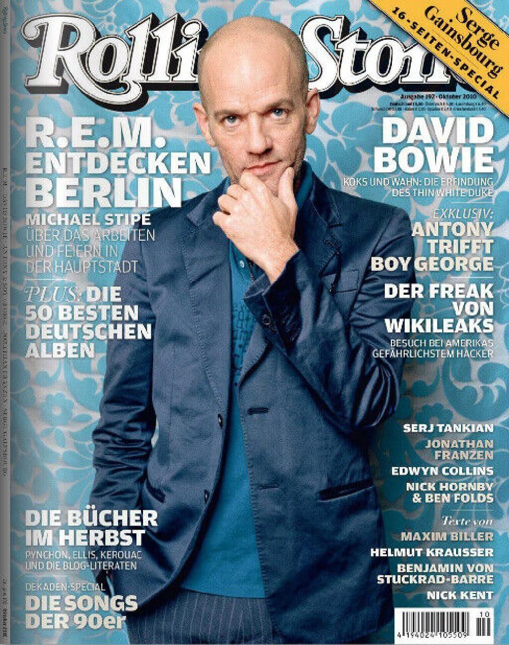 Rolling Stone Magazin Deutschland 2010-10 REM Michael Stipe David Bowie R.E.M.