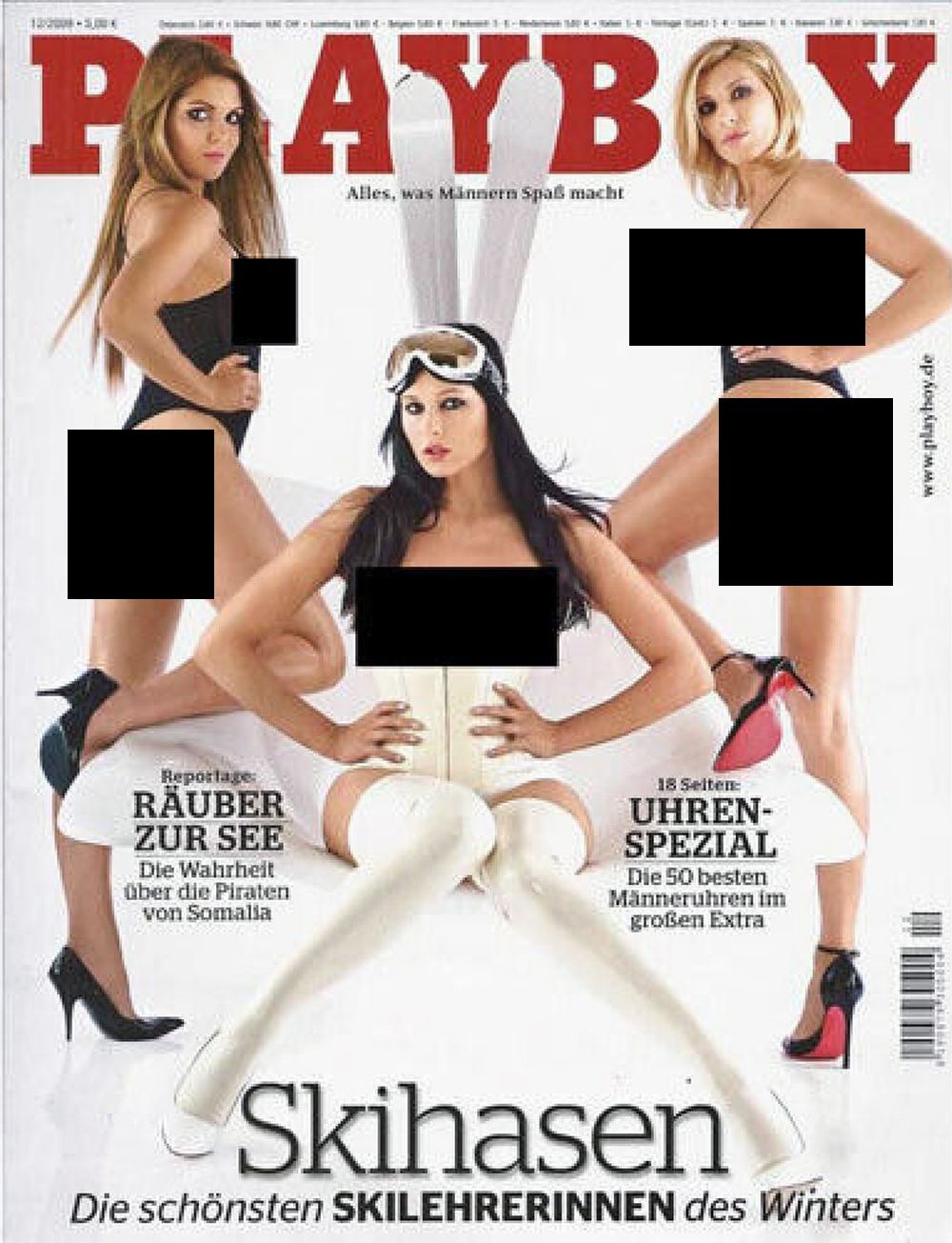 Playboy Magazin Deutschland 2009-12 Ski Bunnies
