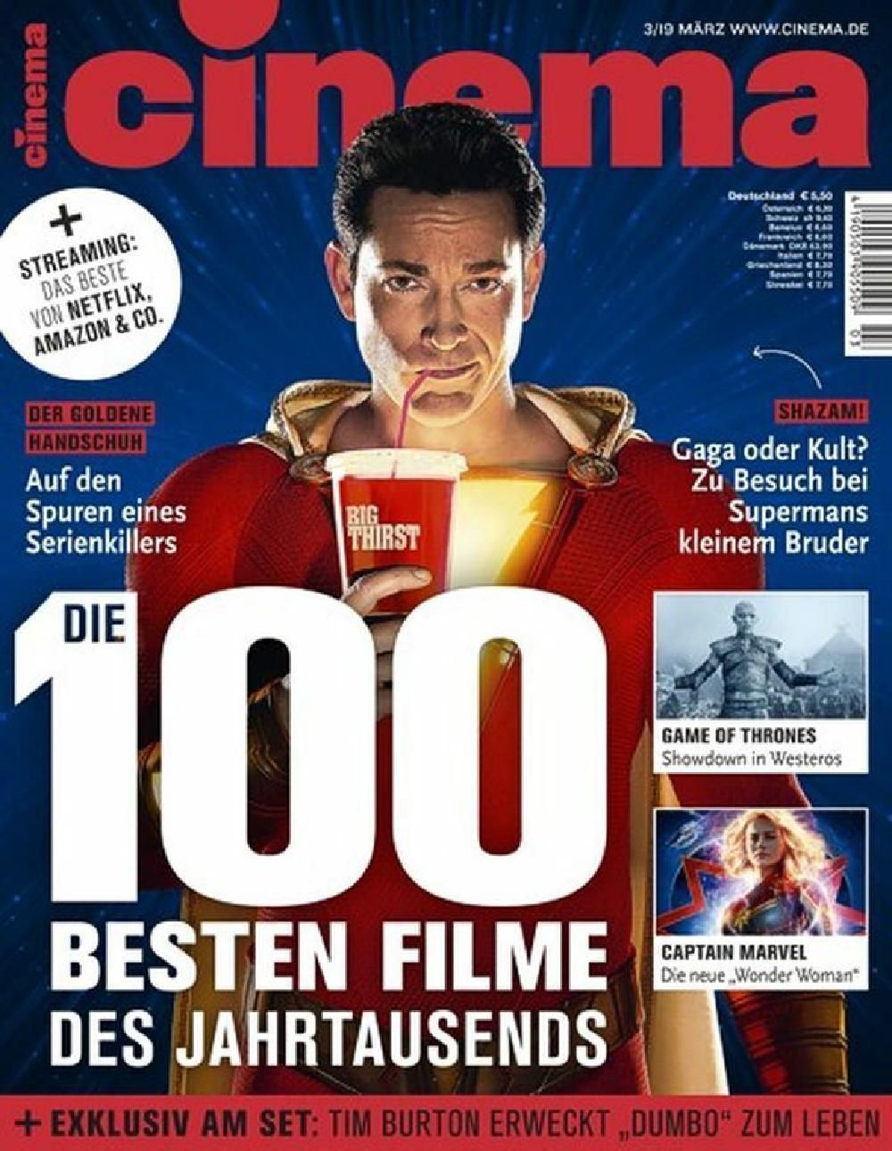 Cinema Magazin Deutschland 2019-03 Zachary Levi Wonder Woman