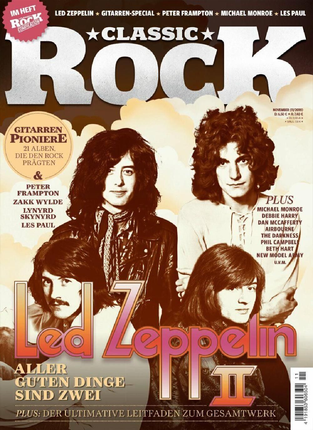 Classic Rock Magazin Deutschland 2019 #85 Led Zeppelin Peter Frampton Zakk Wylde