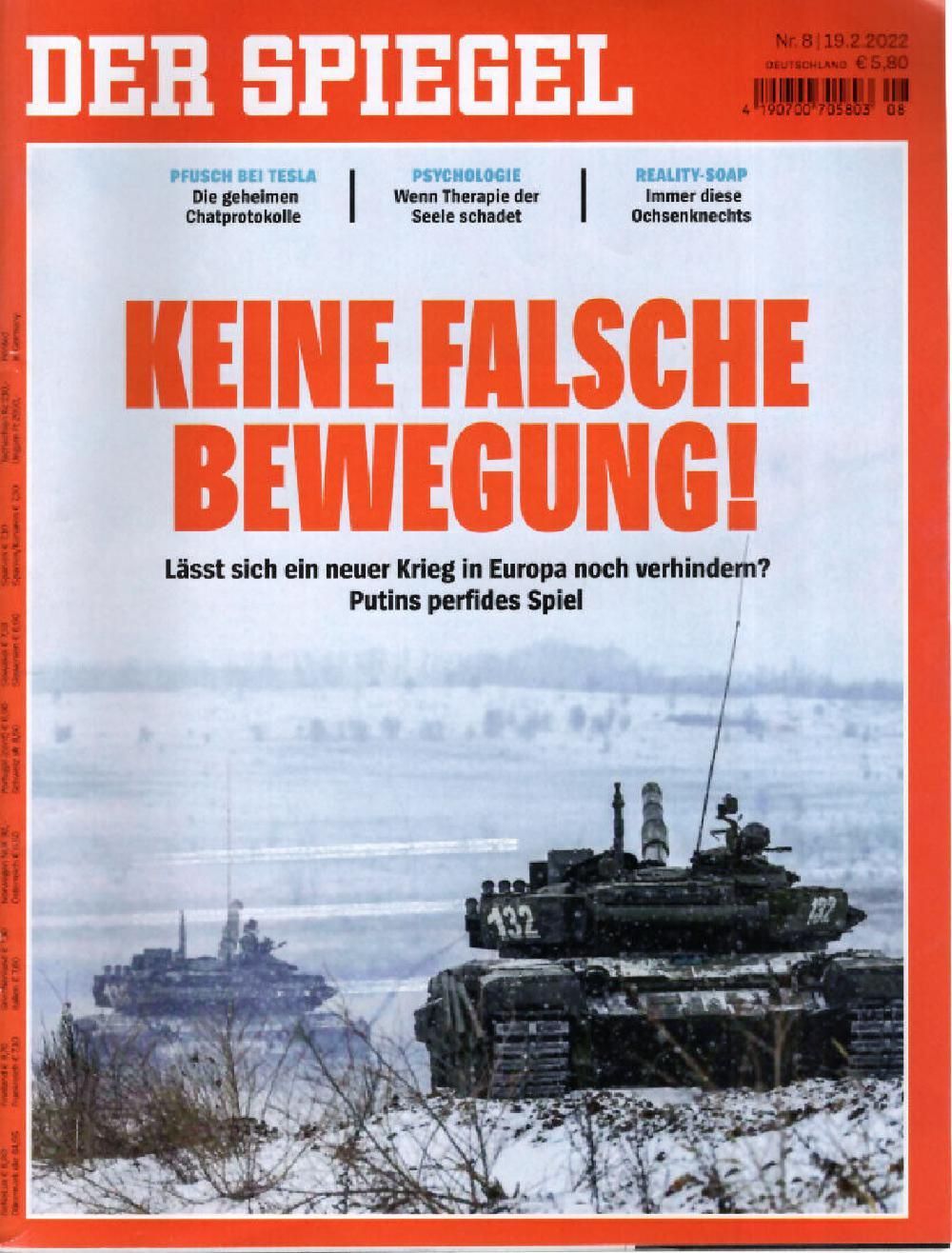 Der Spiegel Magazin Deutschland 2022-08 Putin War Europe