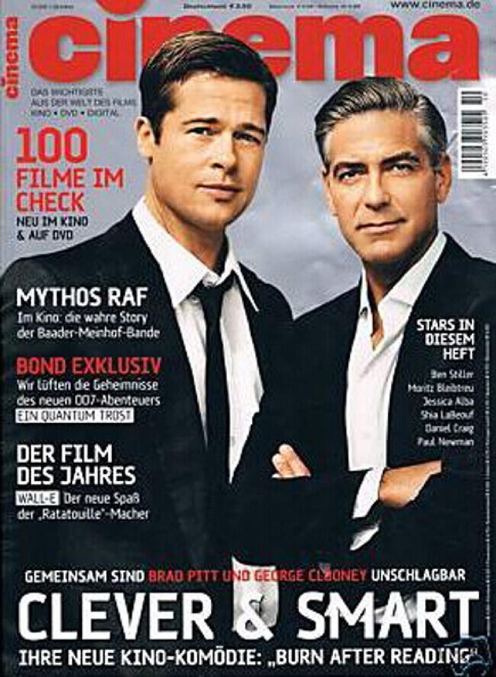 Cinema Magazin Deutschland 2008-10 George Clooney Brad Pitt