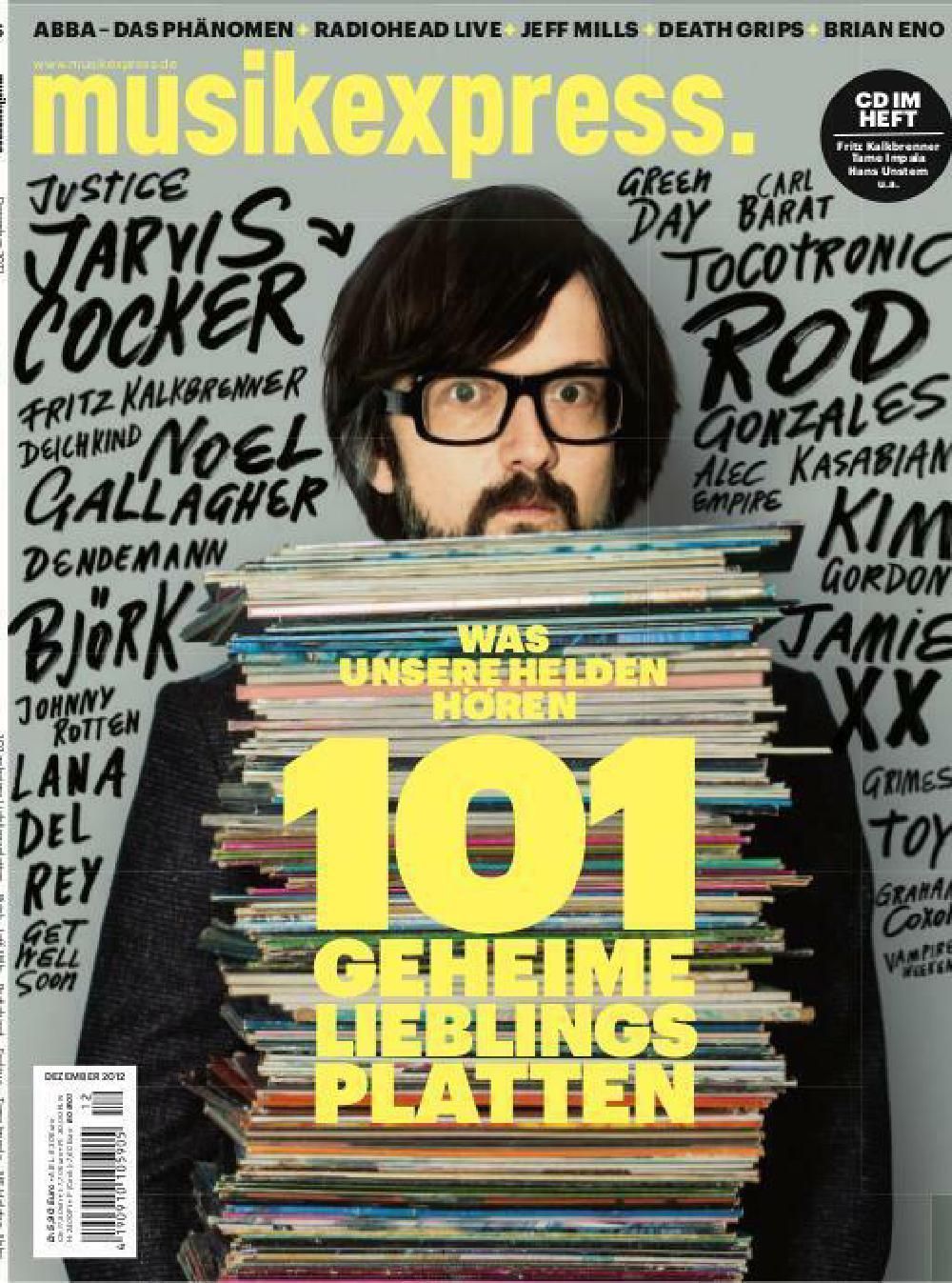 Musikexpress Magazin Deutschland 2012-12 Jarvis Cocker Björk XX Abba Radiohead XX