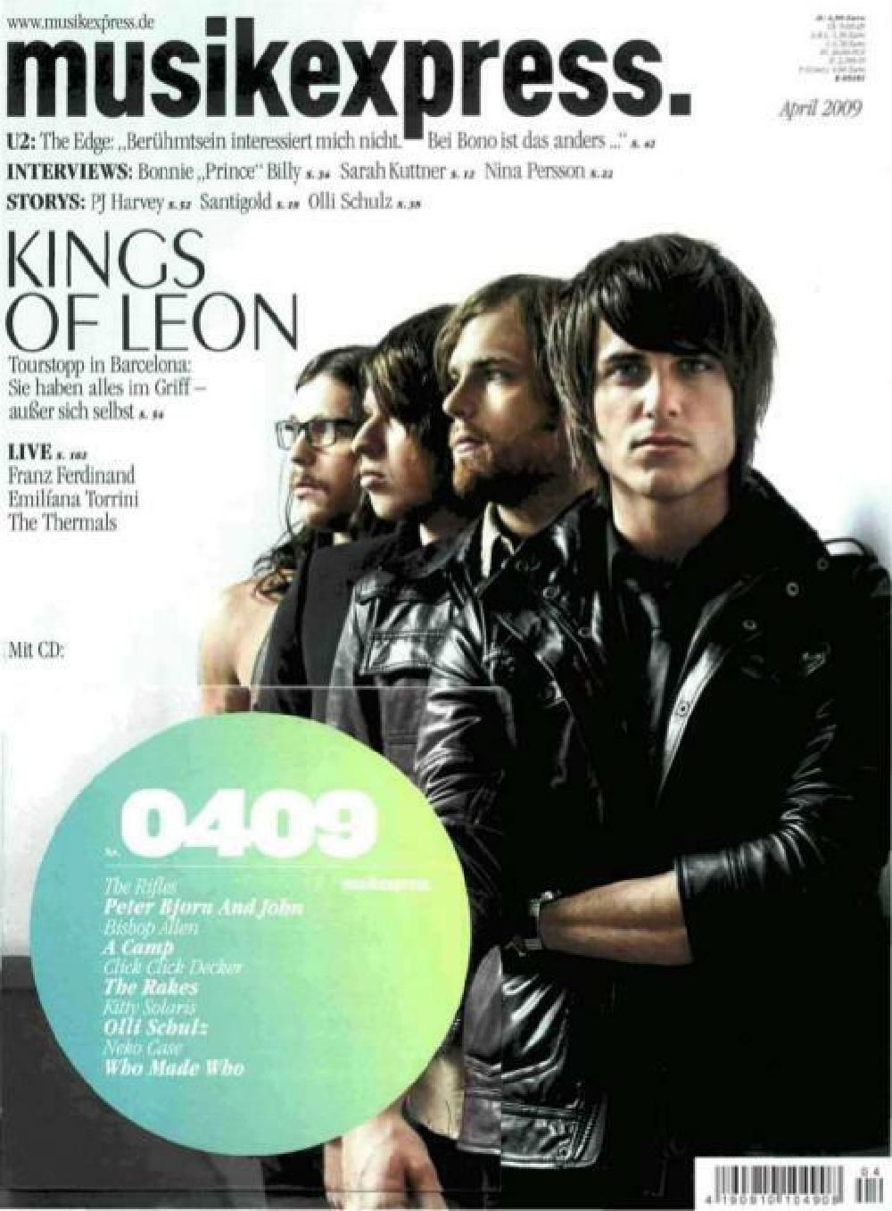 Musikexpress Magazin Deutschland 2009-04 Kings Of Leon Bonnie Prince Billy