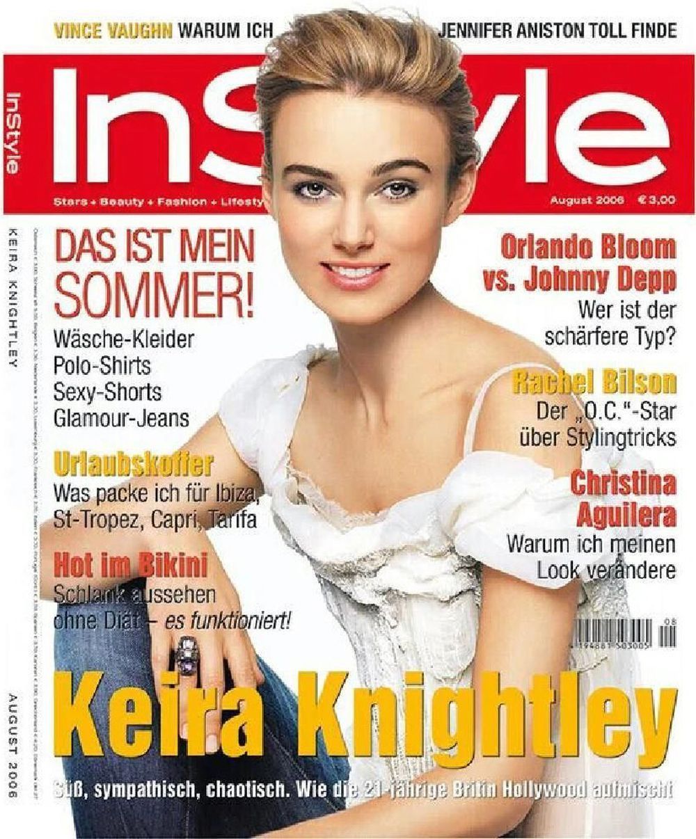 InStyle Magasin Tyskland 2006-08 Keira Knightley Originaludgave