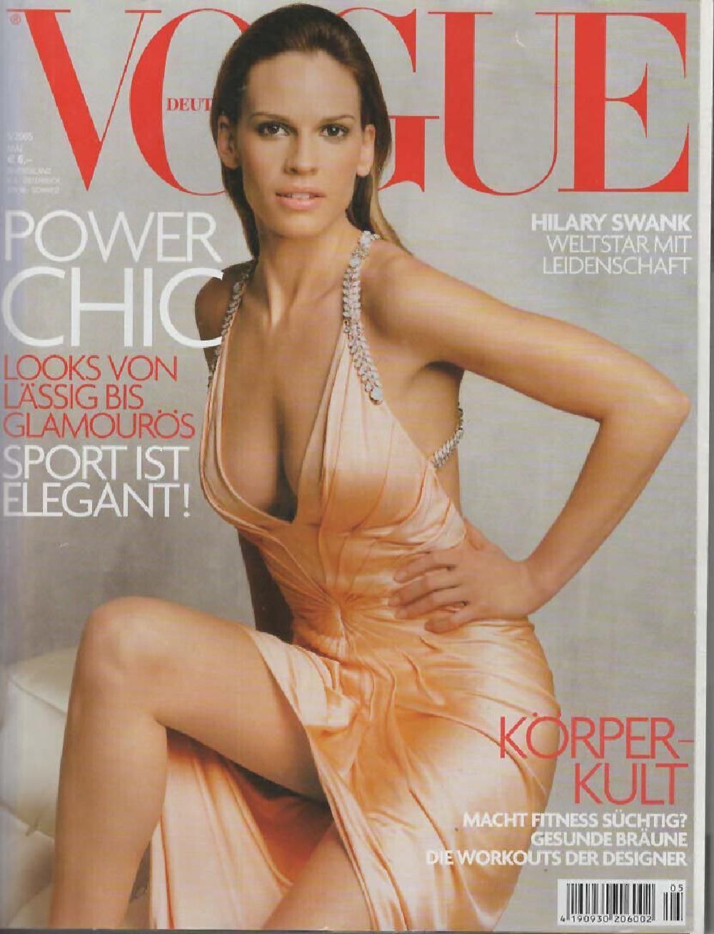 Vogue Magasin Tyskland 2005-05 – Hilary Swank – Originaludgave