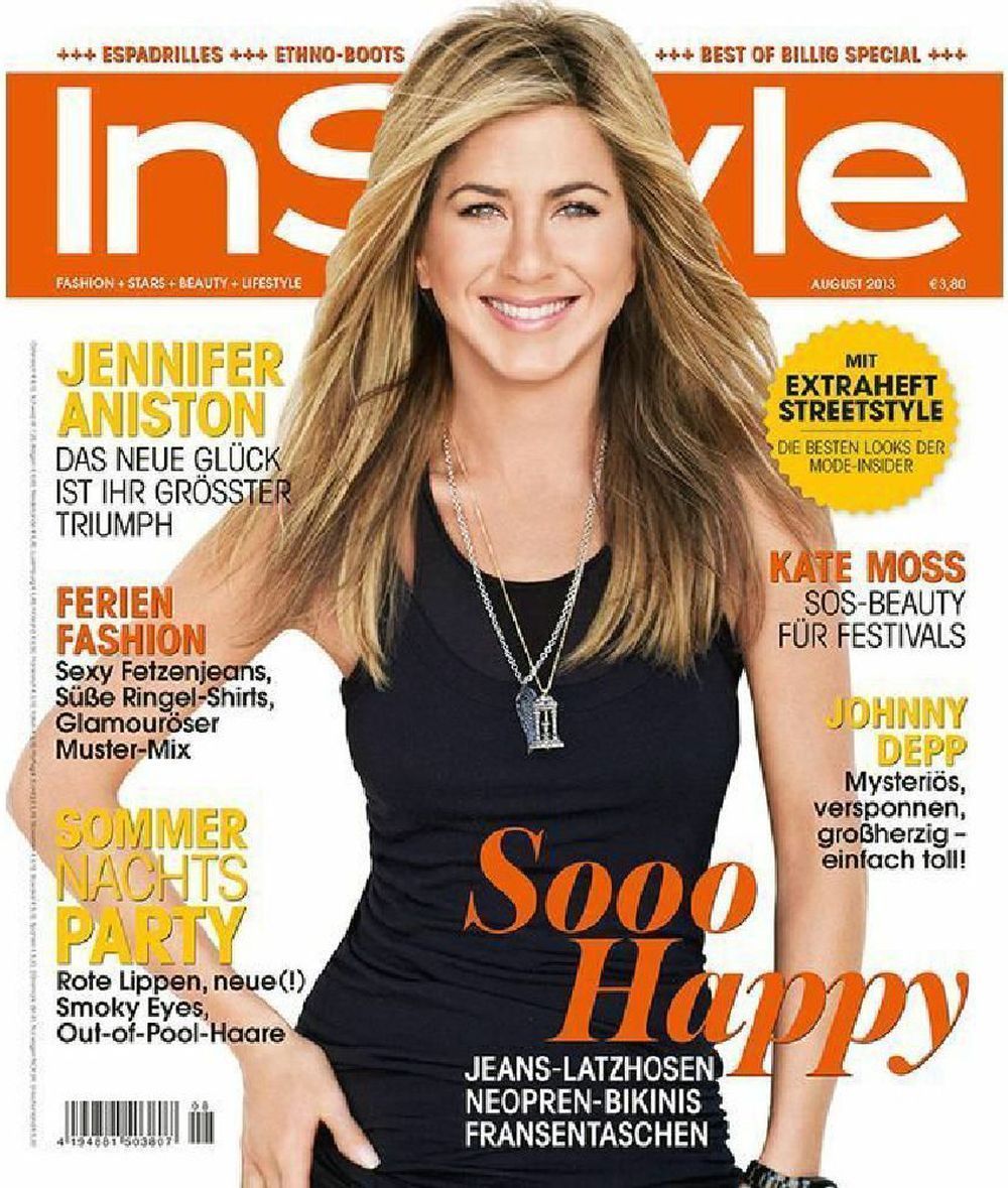 InStyle Magazin Deutschland 2013-08 Jennifer Aniston