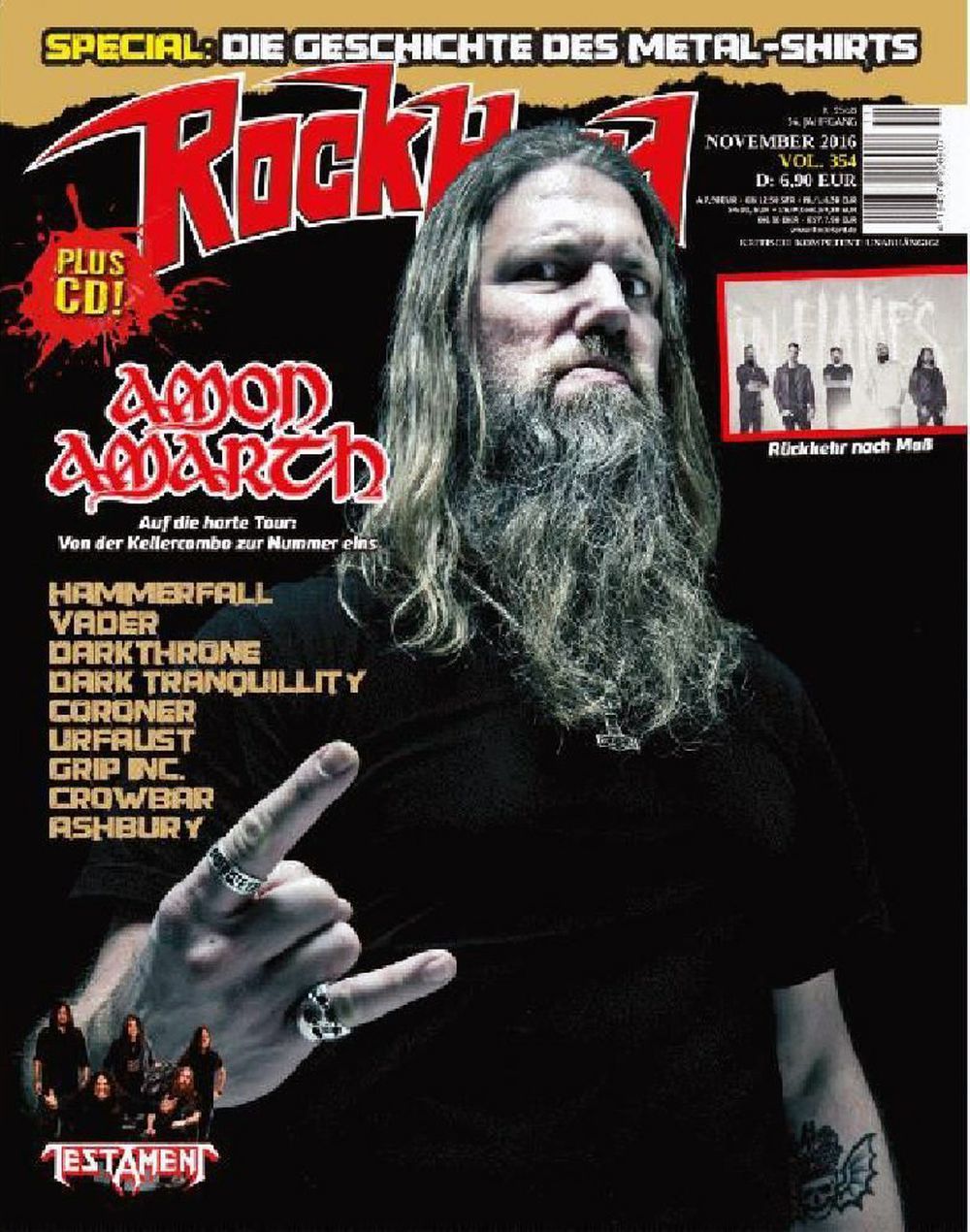 Rock Hard Magazin Deutschland 2016 #354 Amon Amarth