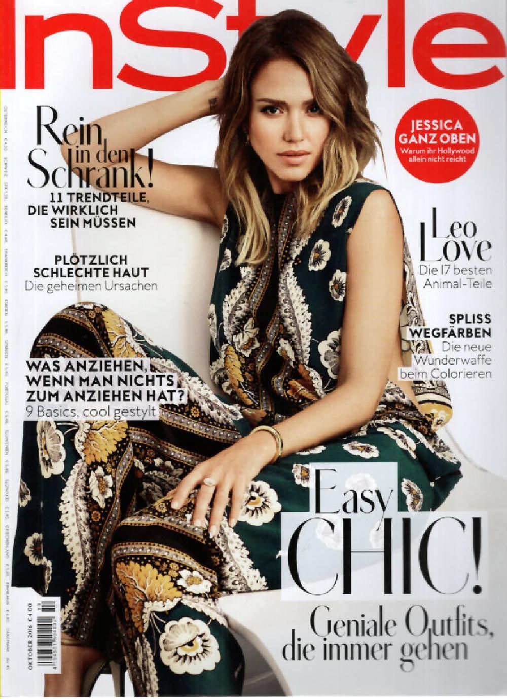InStyle Magazin Deutschland 2016-10 Jessica Alba