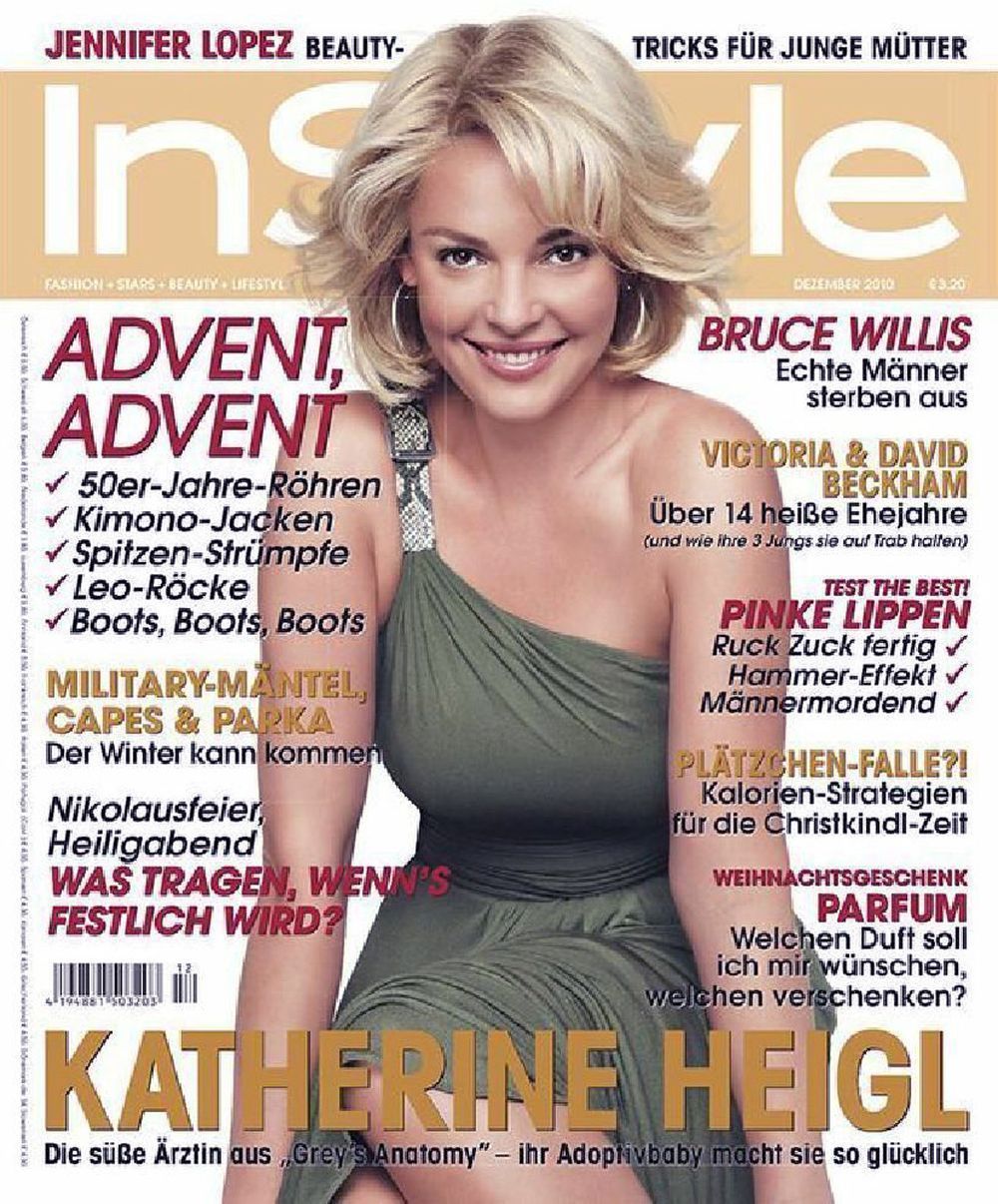 InStyle Magazine Germany 2010-12 Katherine Heigl Original Print Issue