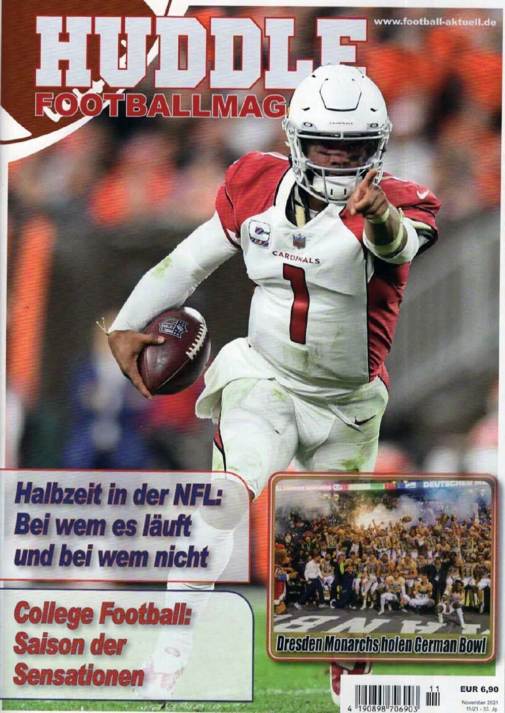 Huddle Magazin Deutschland 2021-11 Kyler Murray