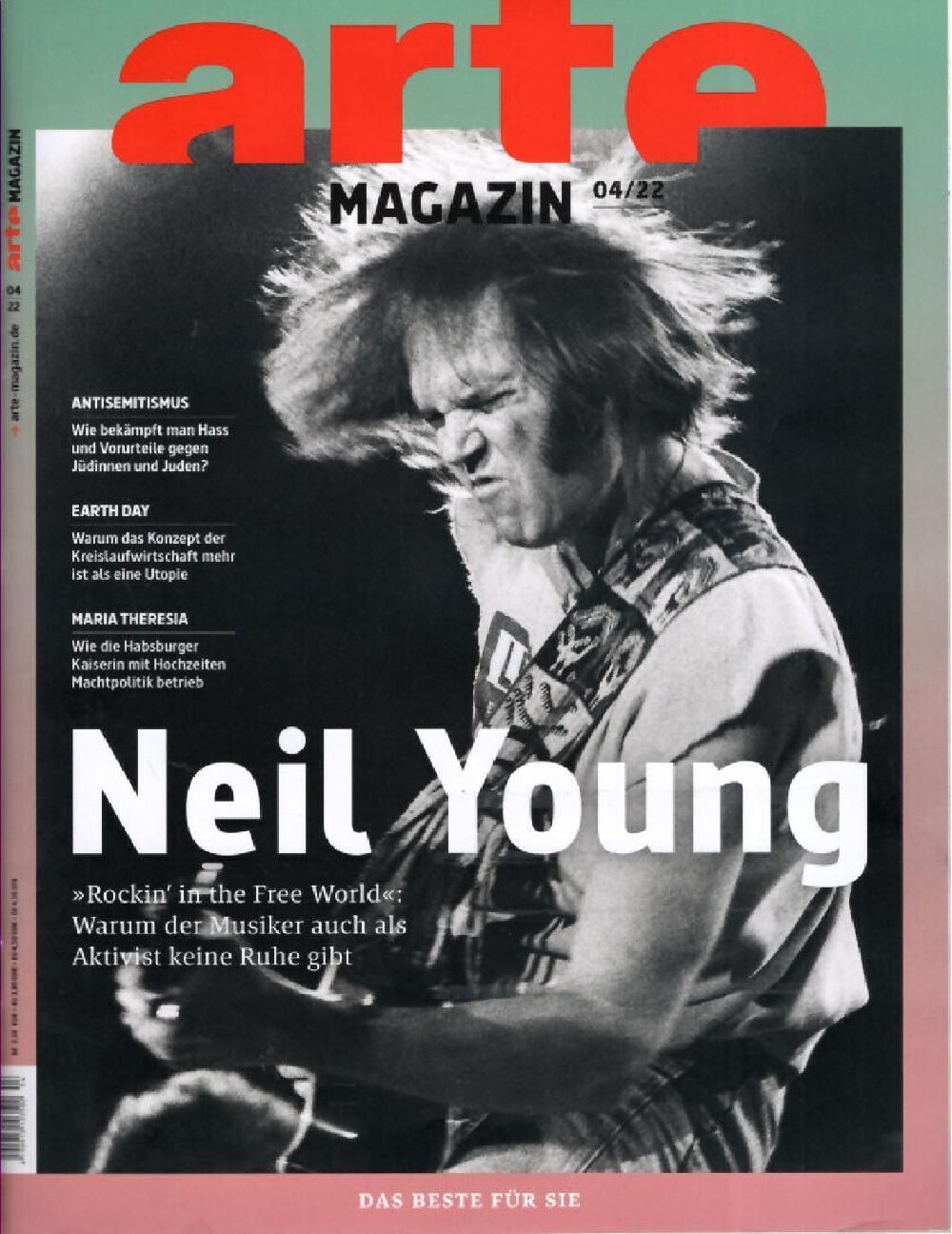 Arte Magasin Tyskland 2022-04 – Neil Young – Originaludgave