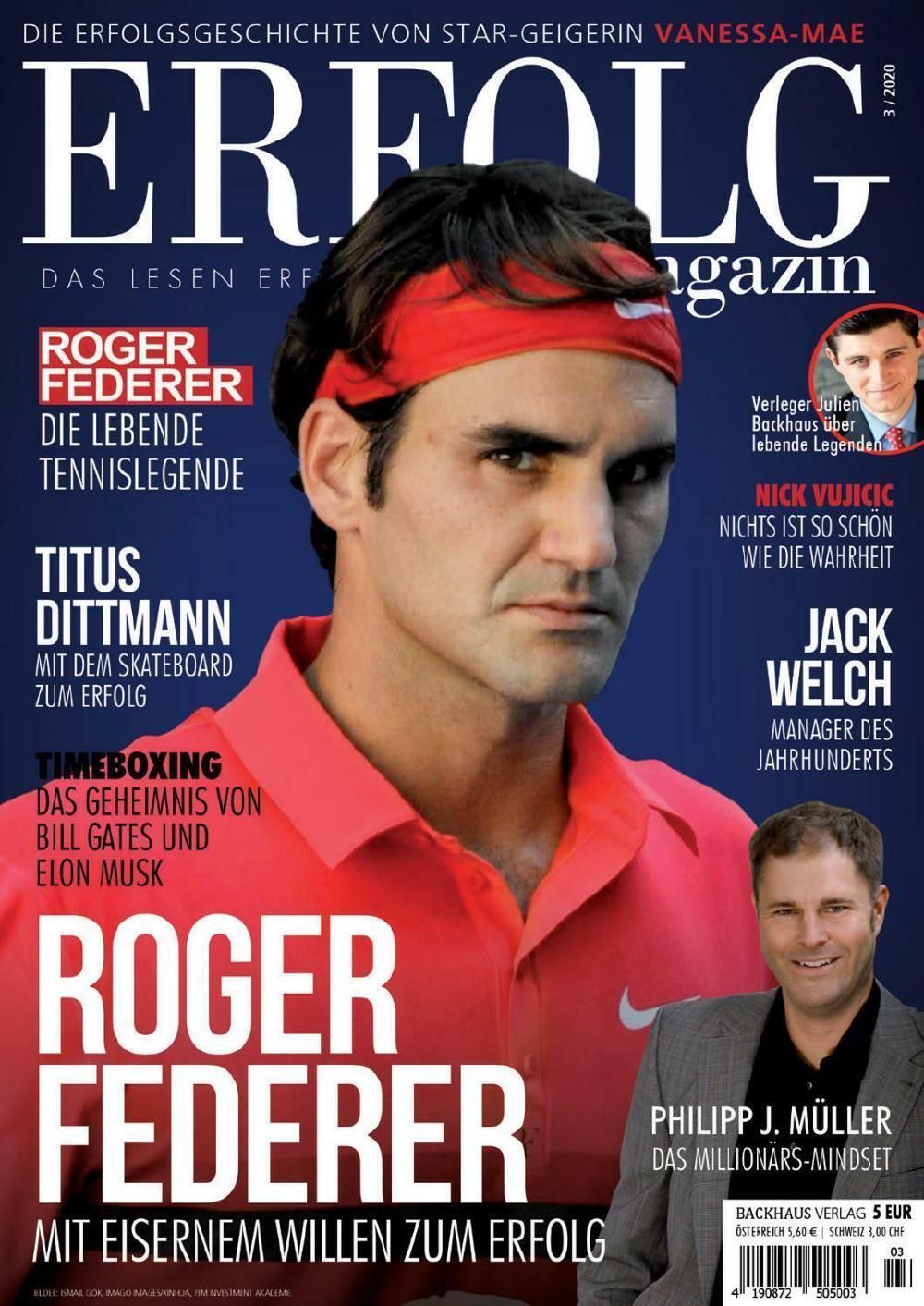 Erfolg Magazin Deutschland 2020-03 Roger Federer