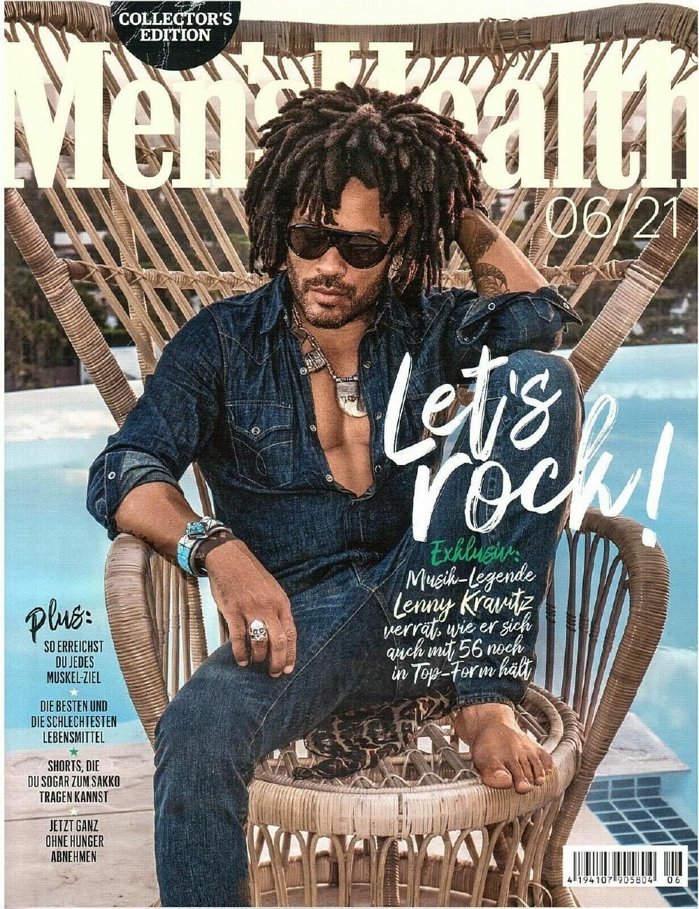 Mens Health Tijdschrift Duitsland 2021-06 Lenny Kravitz Edition Originele uitgave
