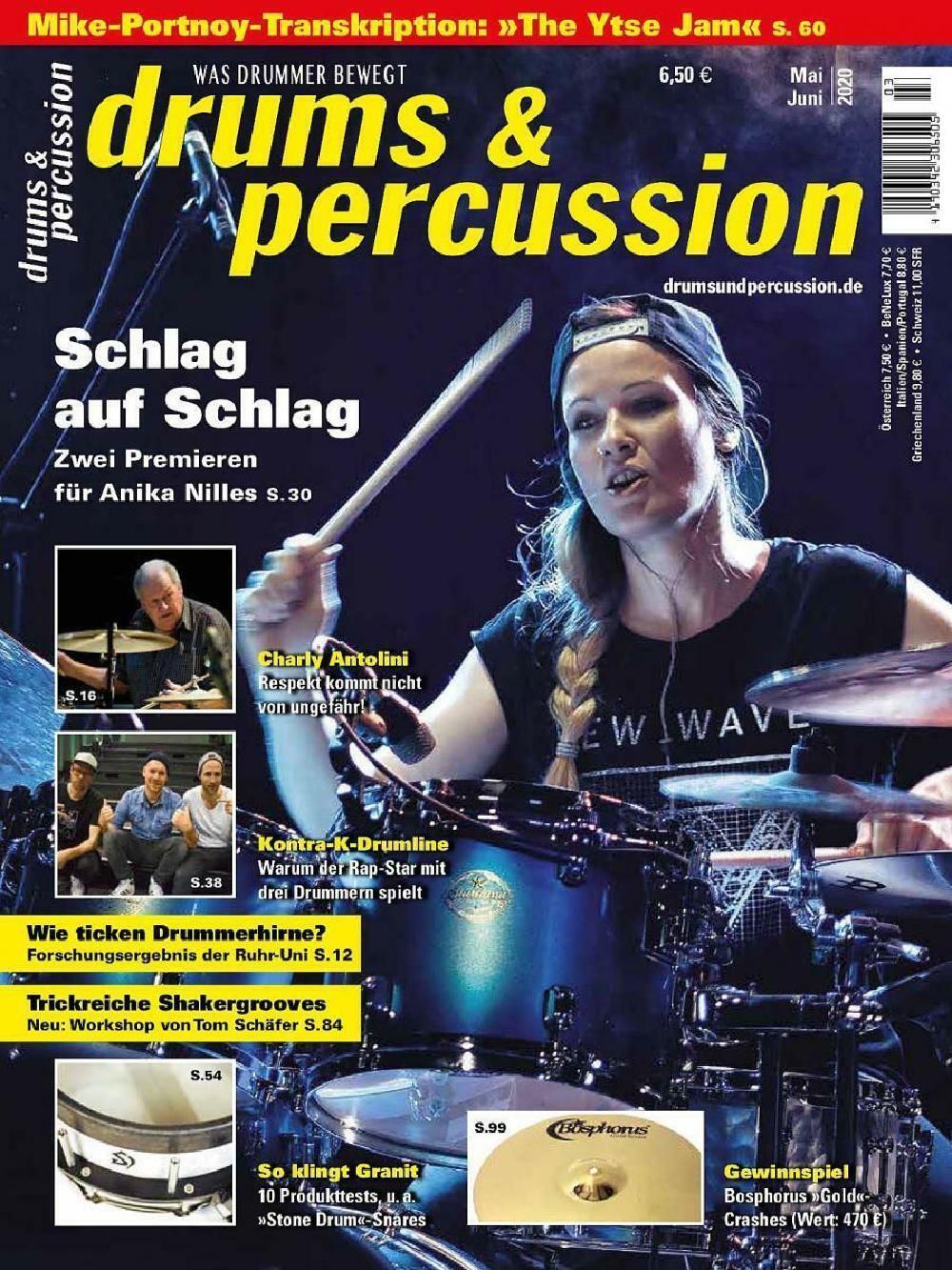 Drums & Percussions Magazin Deutschland 2020-05+06 Anika Nilles Charly Antolini