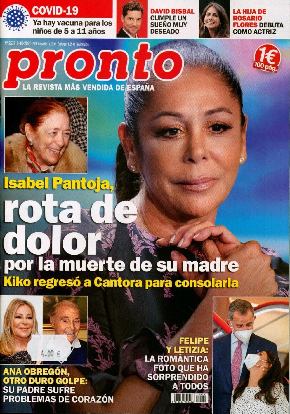 Pronto Magazine Espagne 2021 #2579 Isabel Pantoja Édition originale