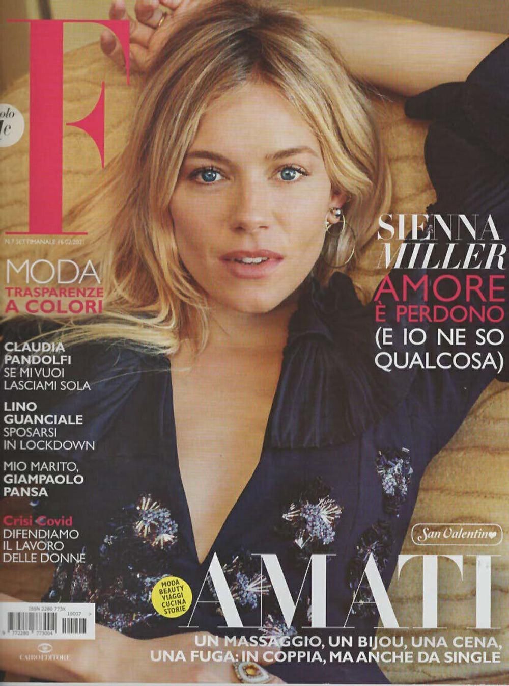 F Magazine Italy 2021-07 – Sienna Miller – Original Print Issue