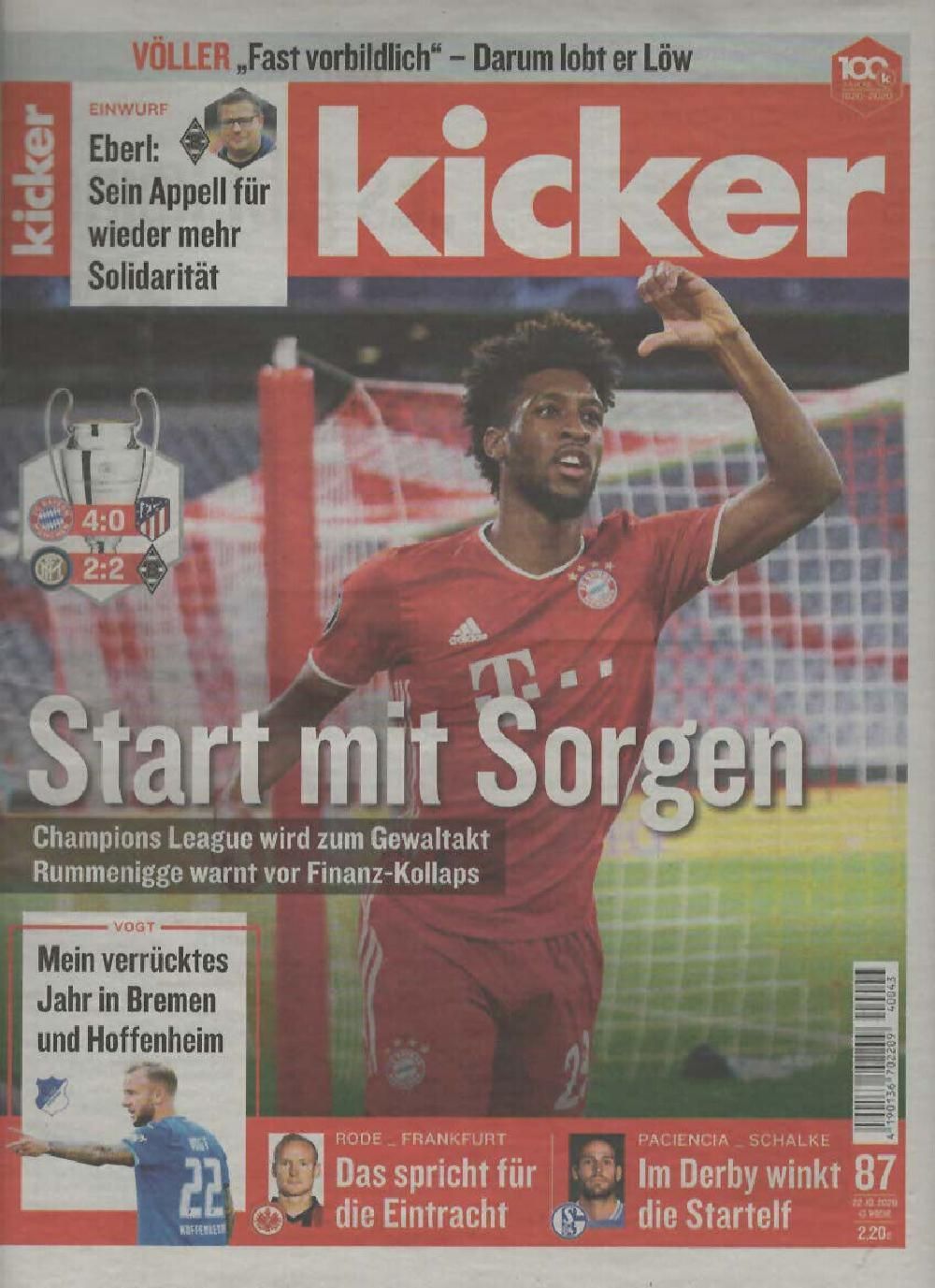 Kicker Magazin Deutschland 2020-087 Kingsley Coman