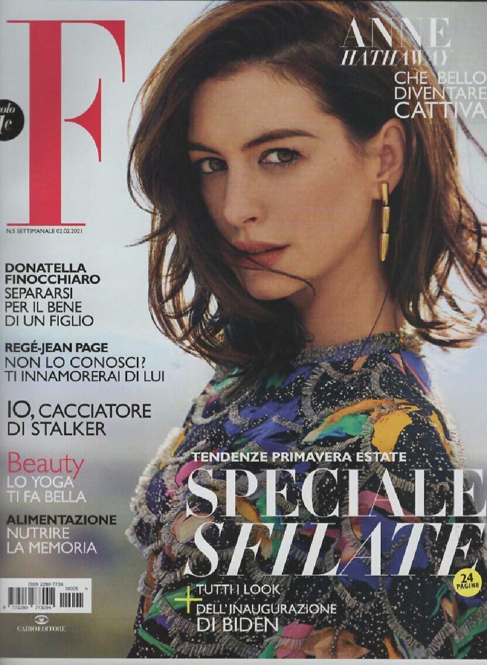 F Magazin Italien 2021-05 Anne Hathaway