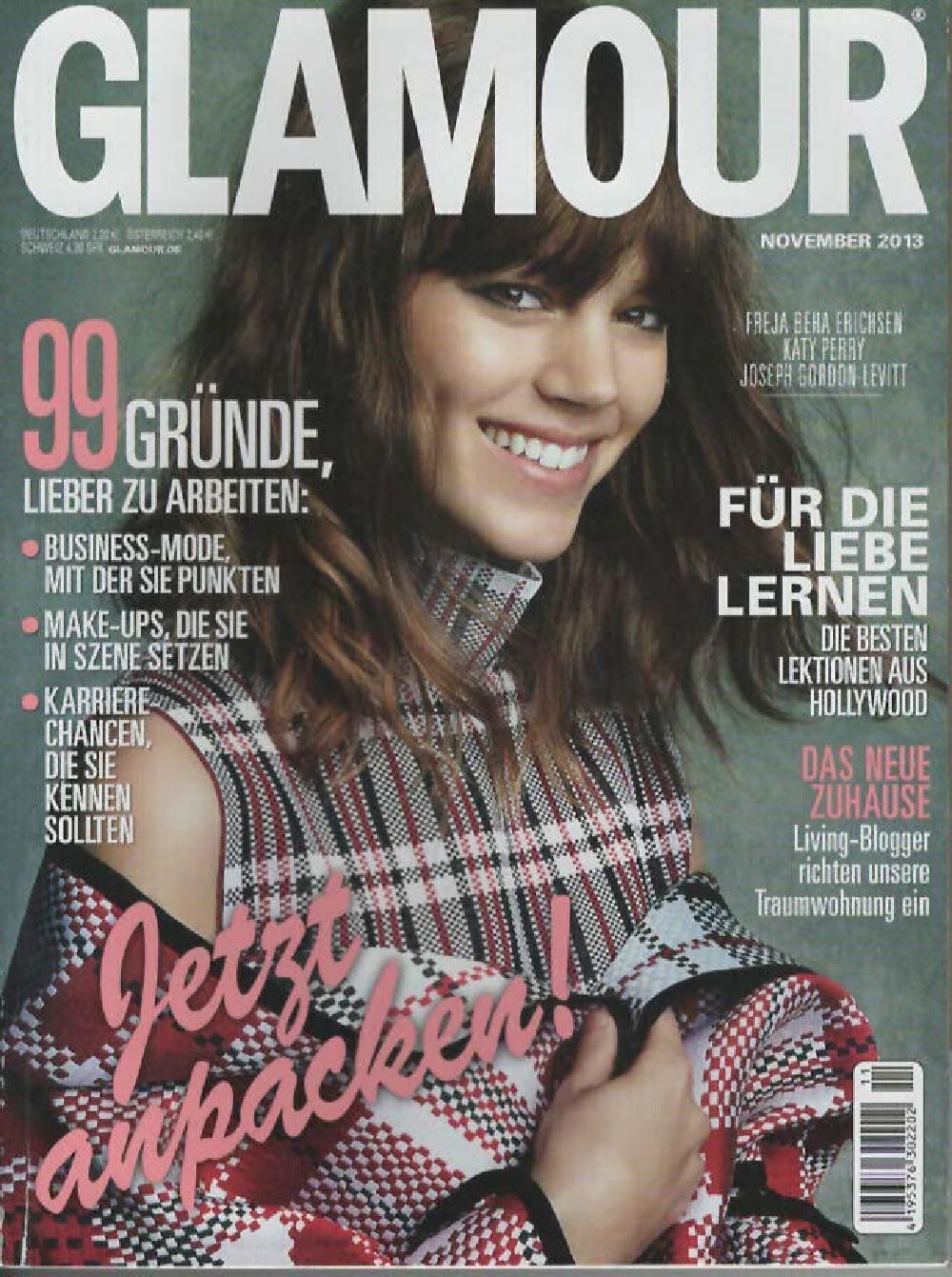 Glamour Magazin Deutschland 2013-11 Freja Beha Erichsen