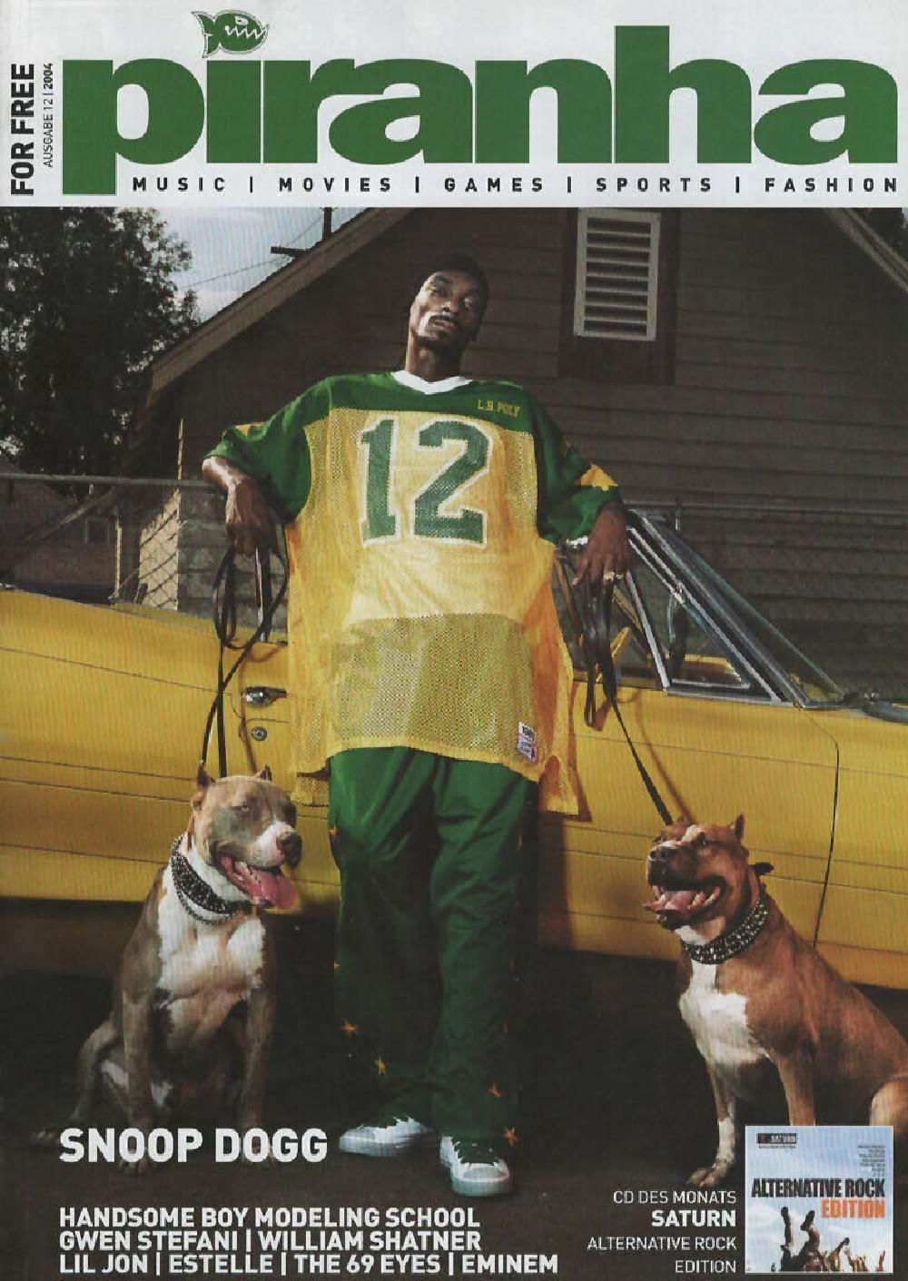 Piranha Magasin Tyskland 2004-12 Snoop Dogg Originaludgave