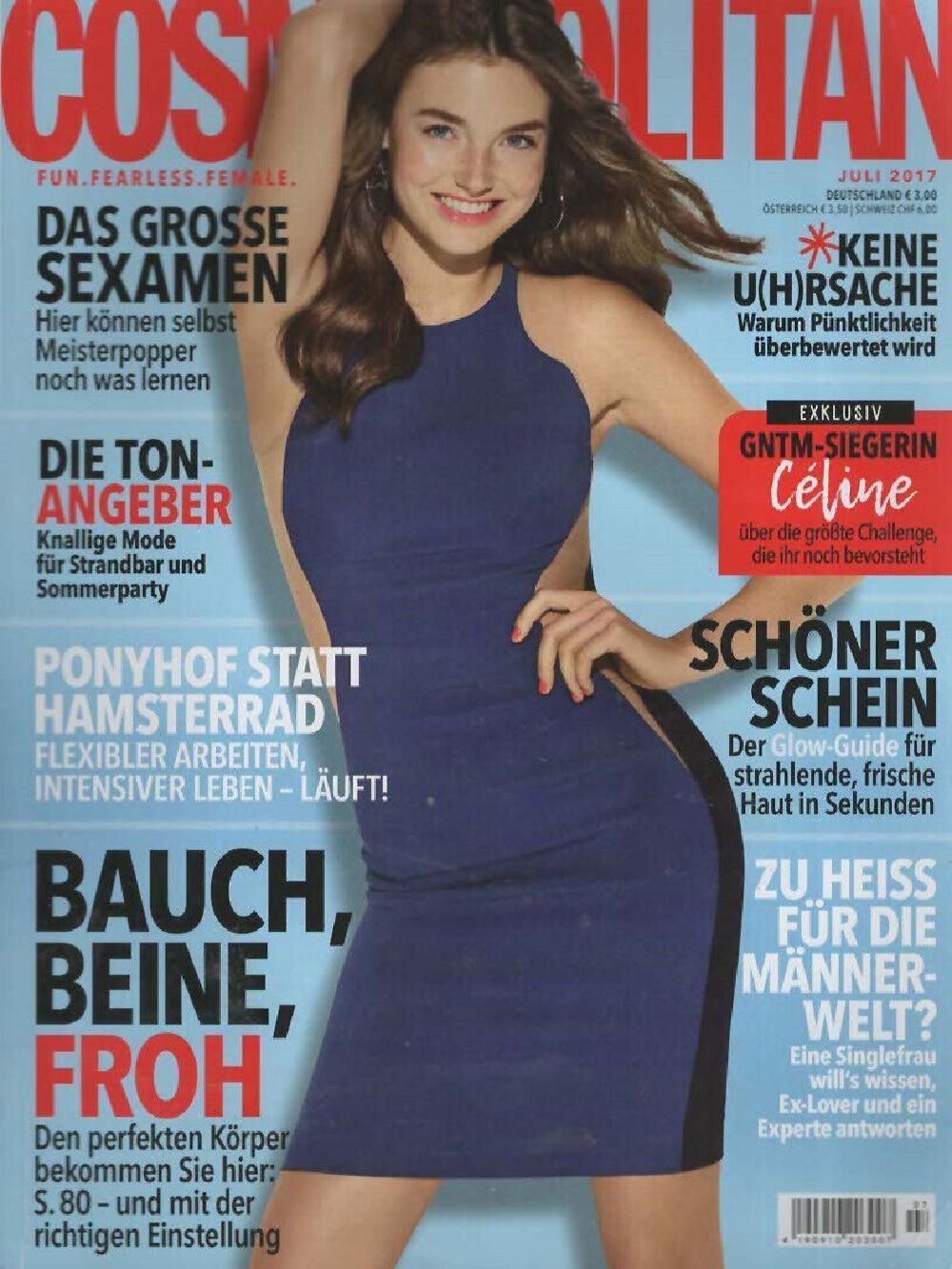 Cosmopolitan Magazin Deutschland 2017-07 Celine Bethmann