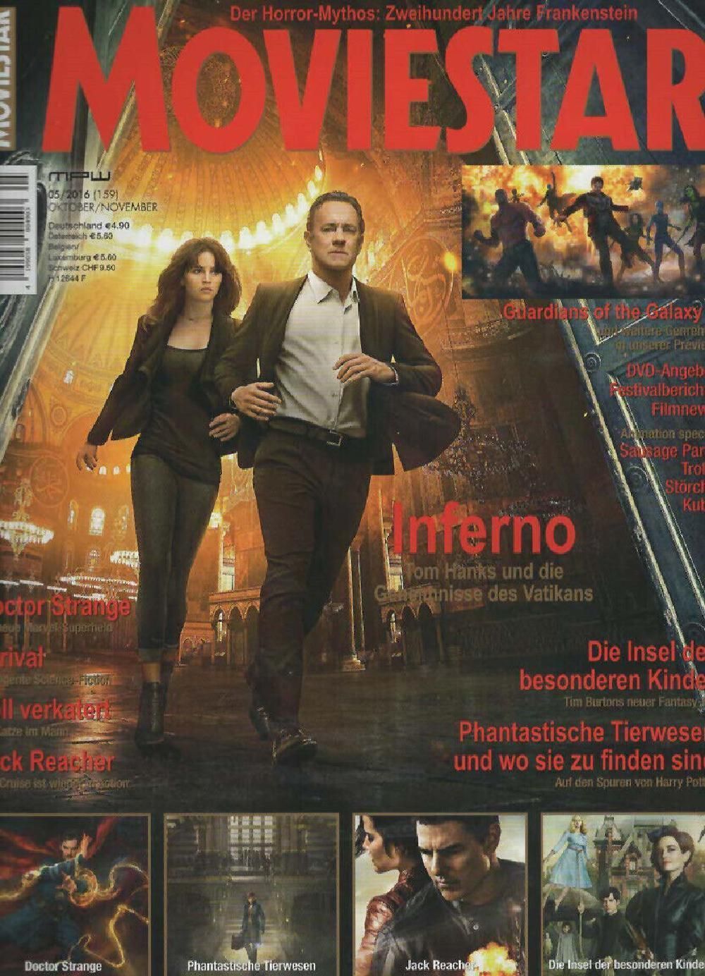 Moviestar Magazin Deutschland 2016 #159 Tom Hanks Felicity Jones