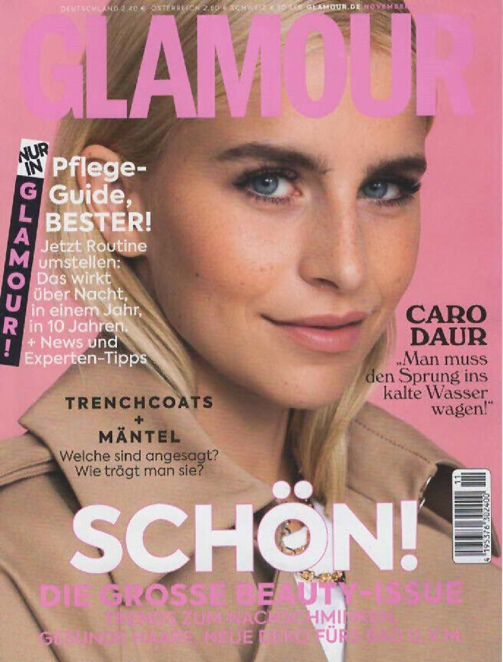 Glamour Magazin Deutschland 2020-11 Caro Daur