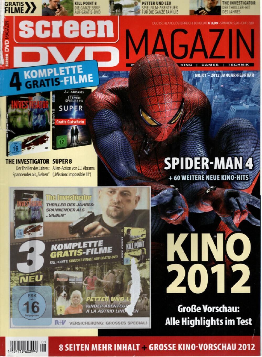 Screen Revista Alemanha 2012-01 Spider-Man ACCEPTABLE