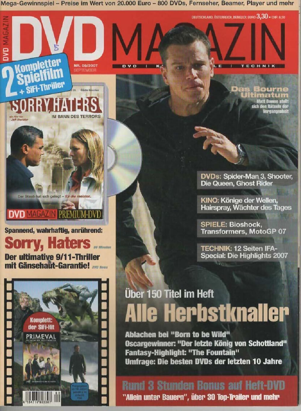 Screen Magazin Deutschland 2007-09 Matt Damon