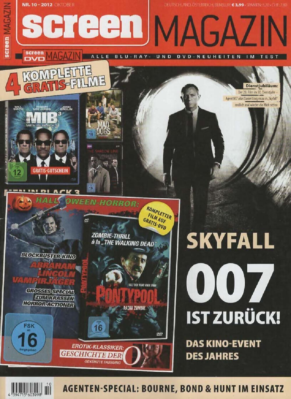Screen Magazin Deutschland 2012-10 Daniel Craig