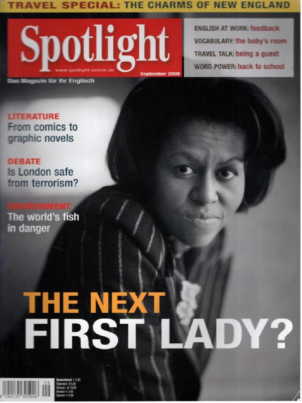 Spotlight Revista Alemania 2008-09 – Michelle Obama – Edición original