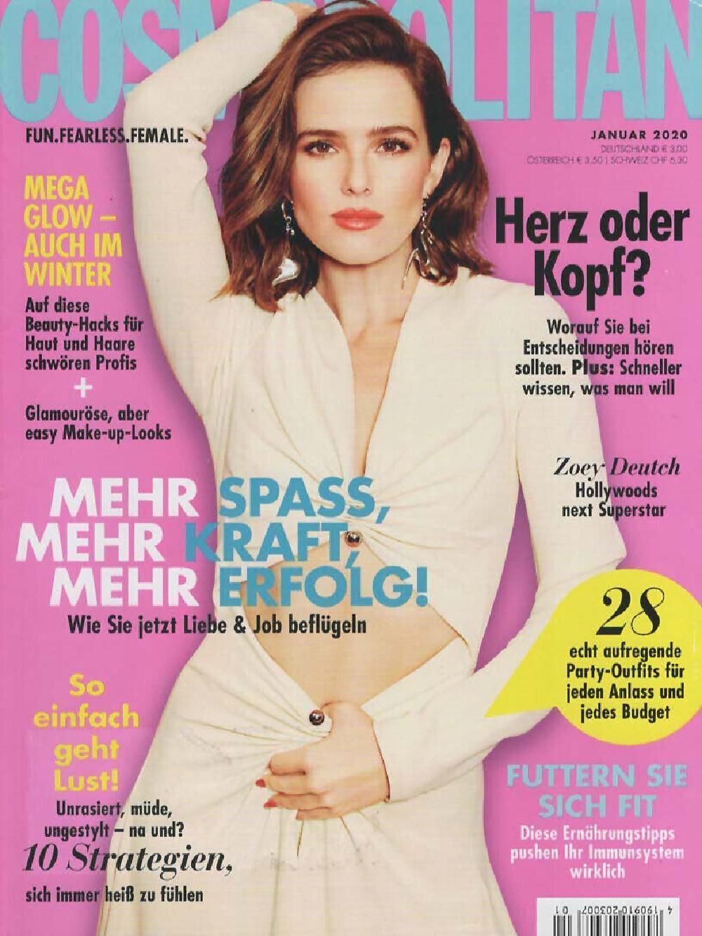 Cosmopolitan Magazin Deutschland 2020-01 Zoey Deutch