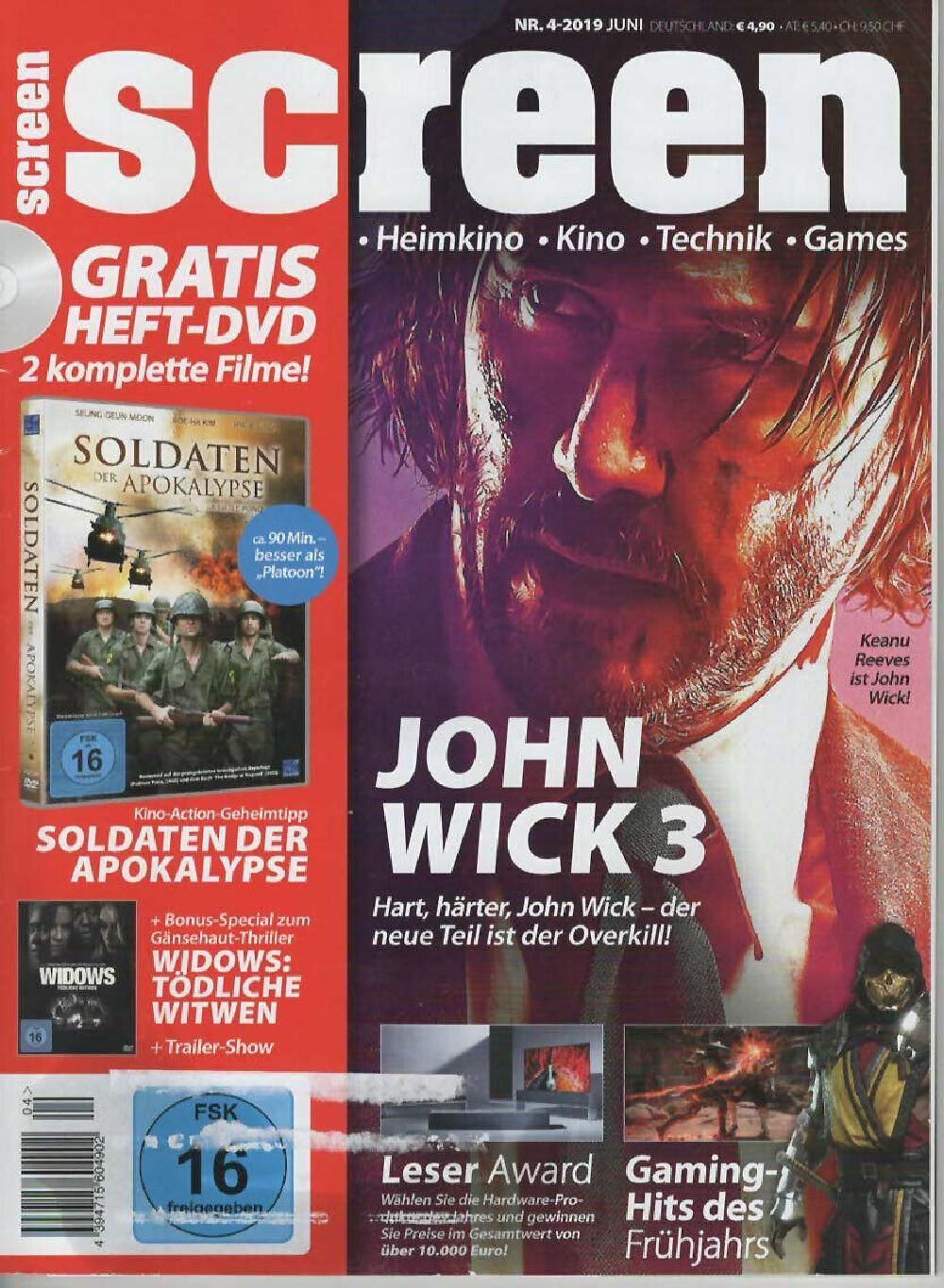 Screen Magazin Deutschland 2019-04 Keanu Reeves